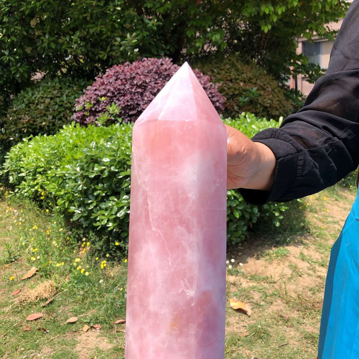 9.46LB Large Natural Powder Crystal Column Wand Obelisk Mineral Healing 5052