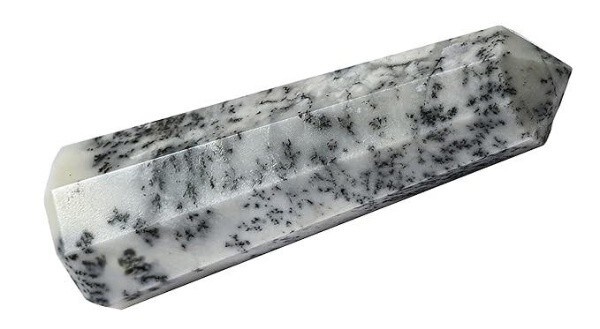 5Pcs Set Natural Dendrite Opal Crystal Points Home Office Table Decor, 3-4″