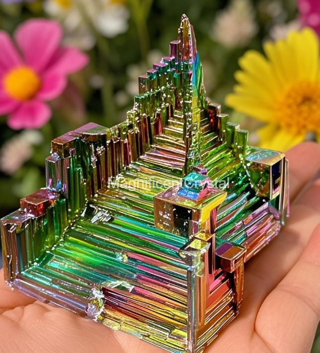 2025HOT Aura Bismuth Gemstone Stone Quartz Crystal Home Decor Healing Reiki Gift
