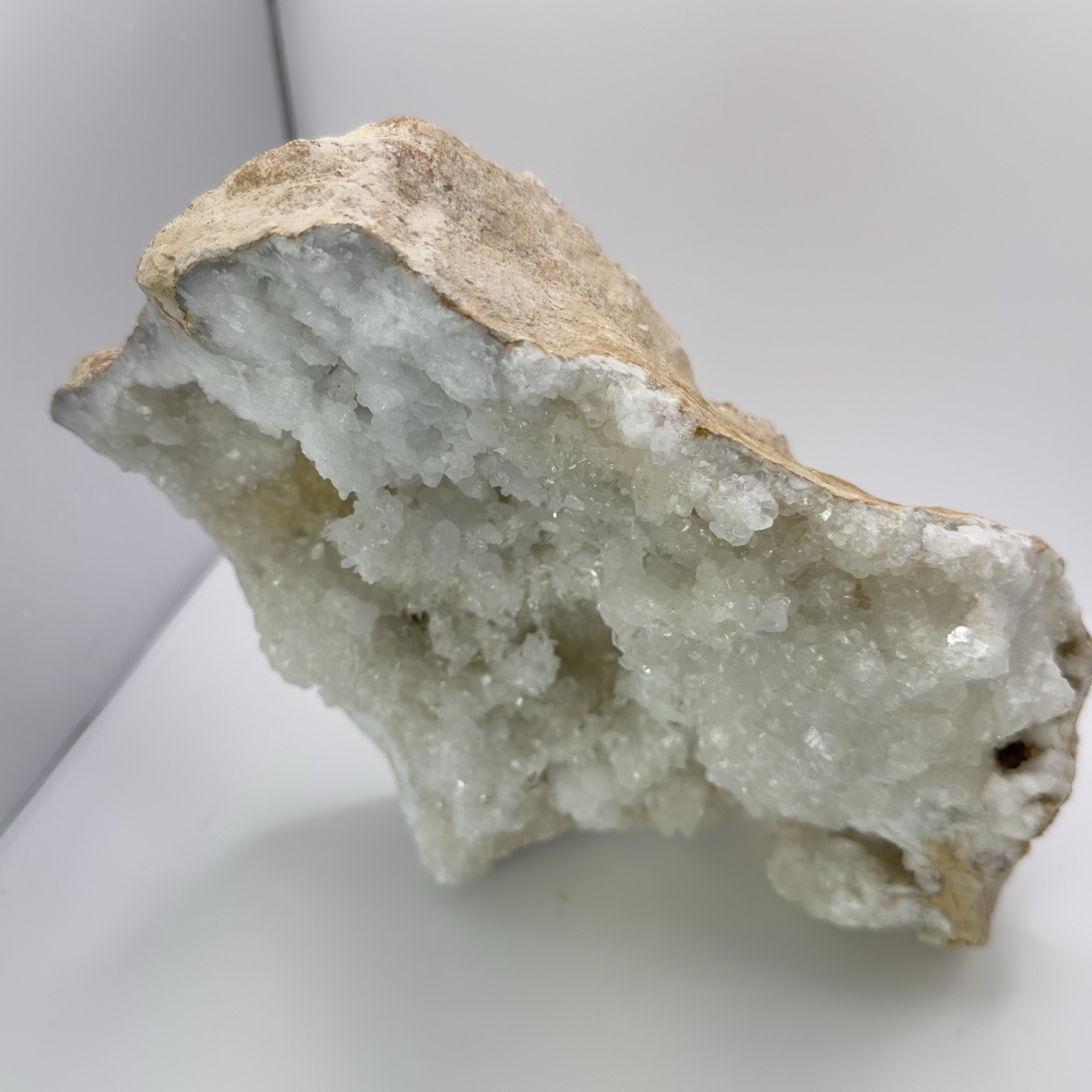 Large 5lb Quartz Geode Cluster Self-Standing Natural Crystal Display Specimen