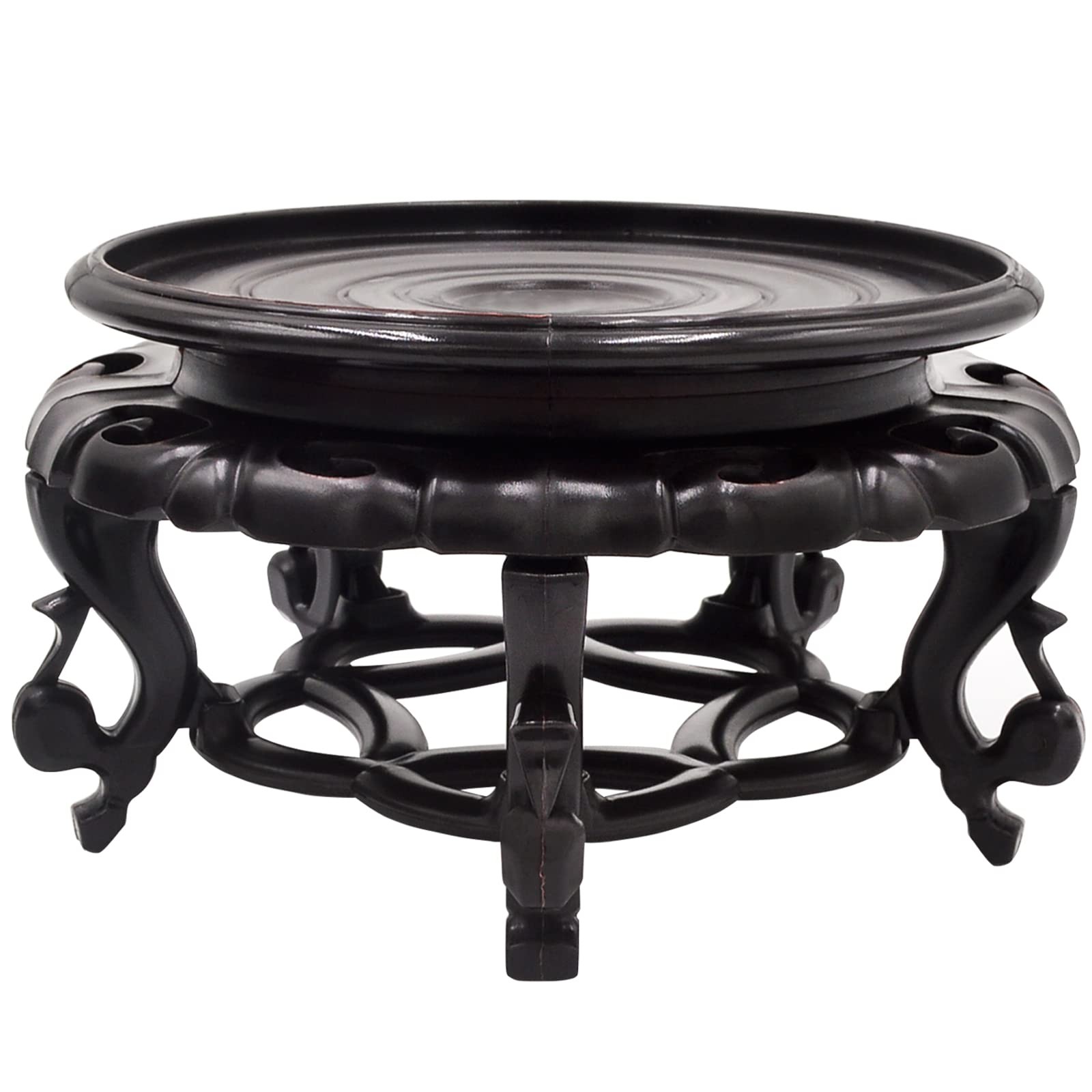 Oriental Furniture Fishbowl Stand Vase Base Stable Home Decoration Display St…
