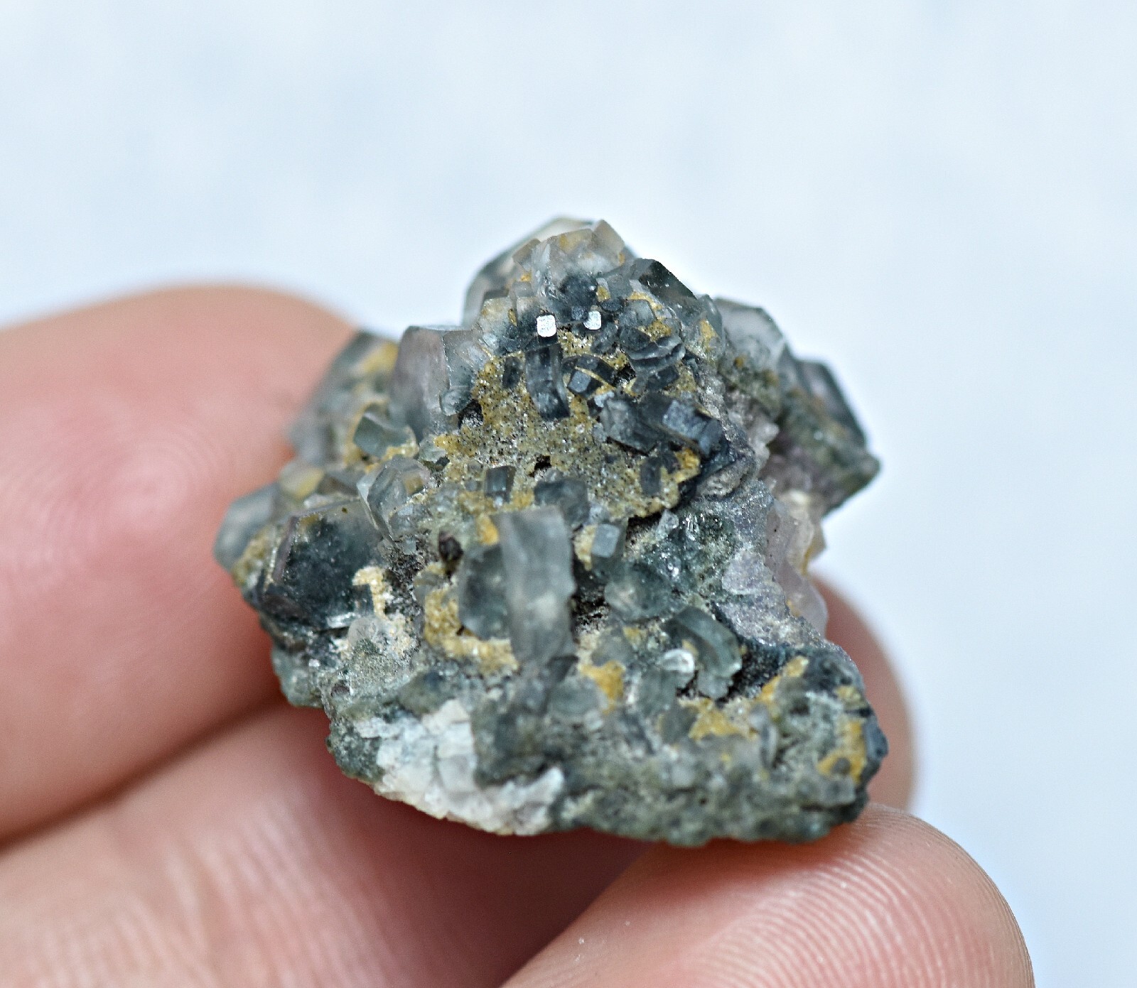 43 CT Rare Vorobyevite Beryle Crystals W/ Pink Kunzite and Tourmaline On Matrix