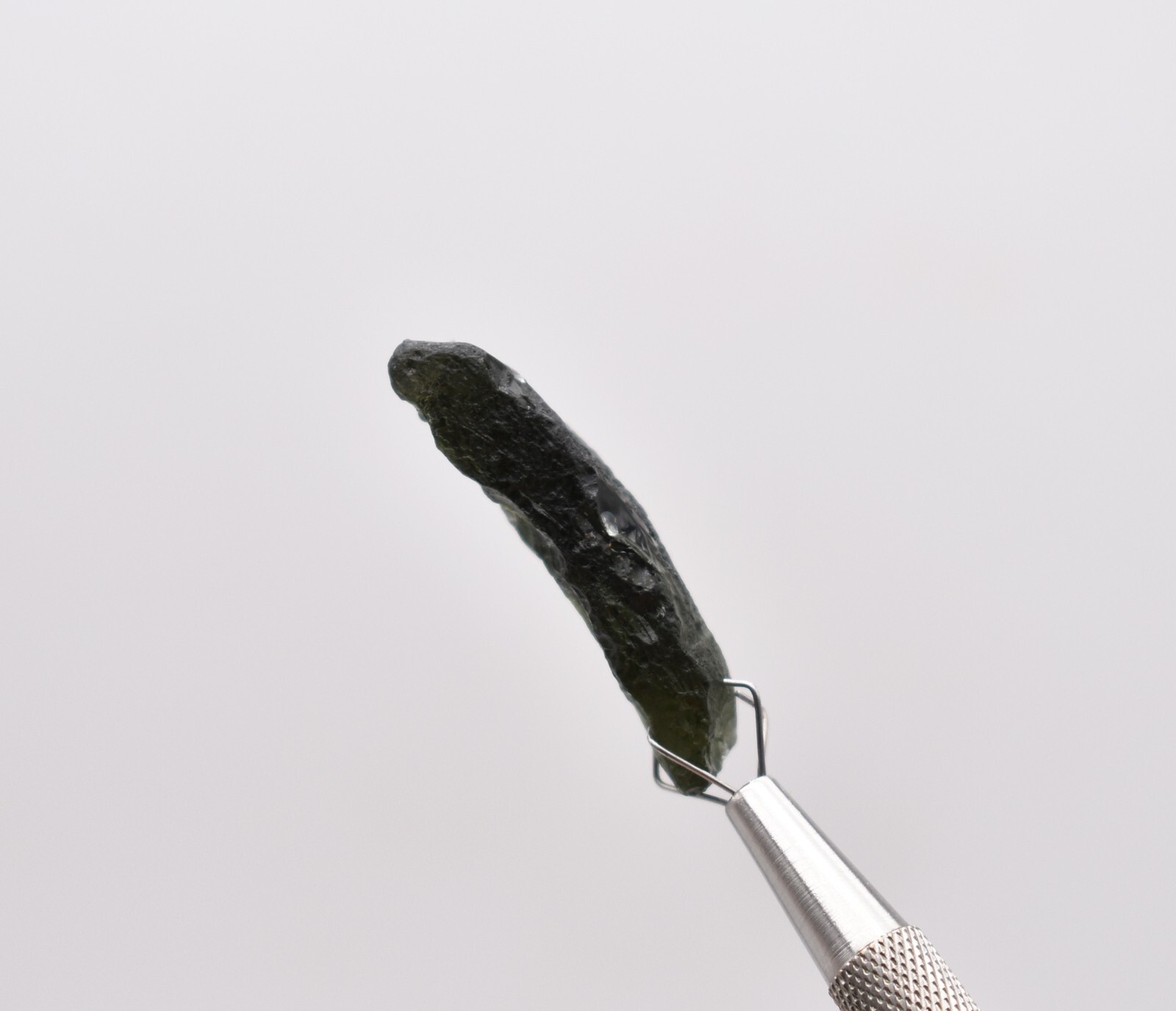 Moldavite Raw Authentic Specimen 33.8ct, 35.8mm from Czech Republic