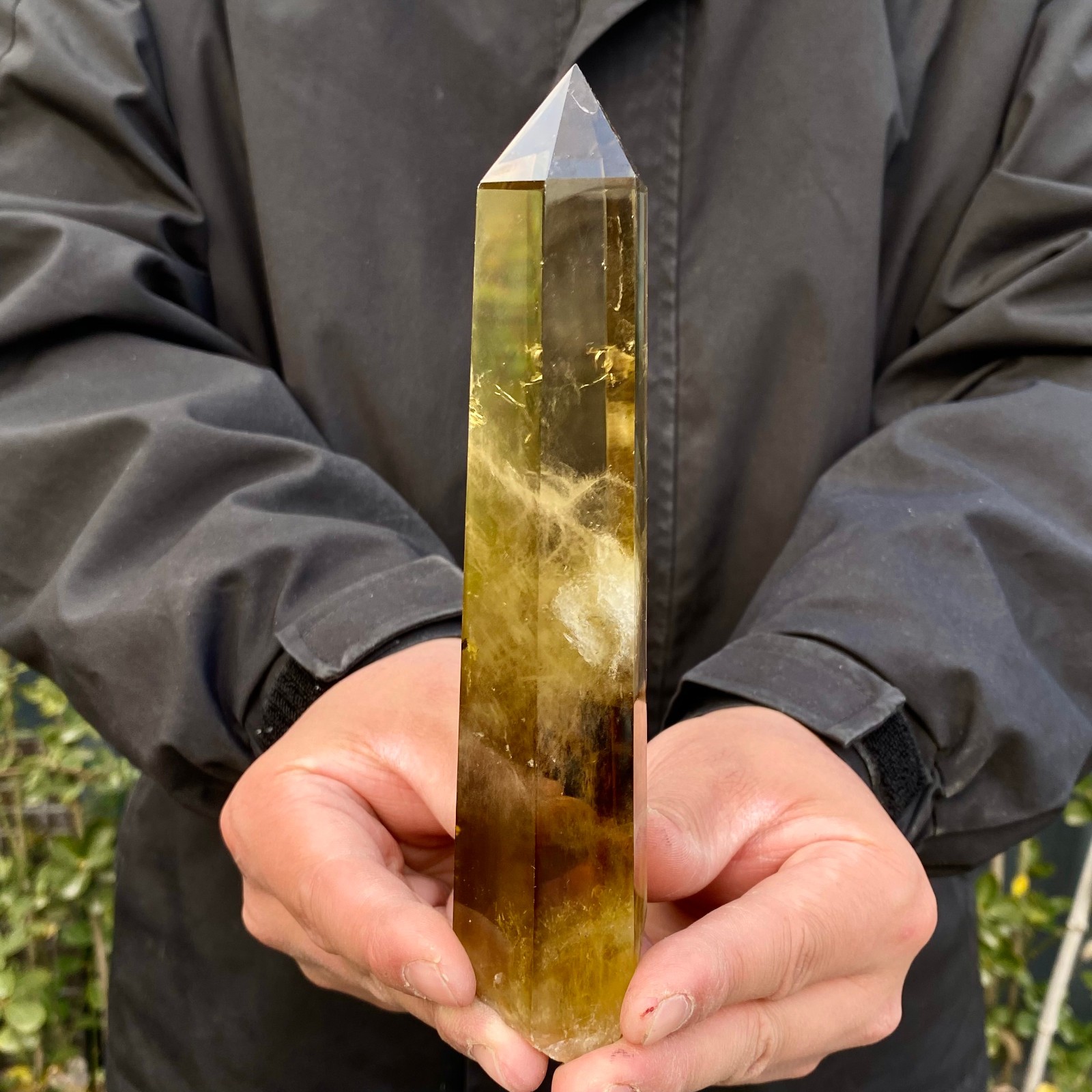 335G Citrine obelisk energy column Reiki healing