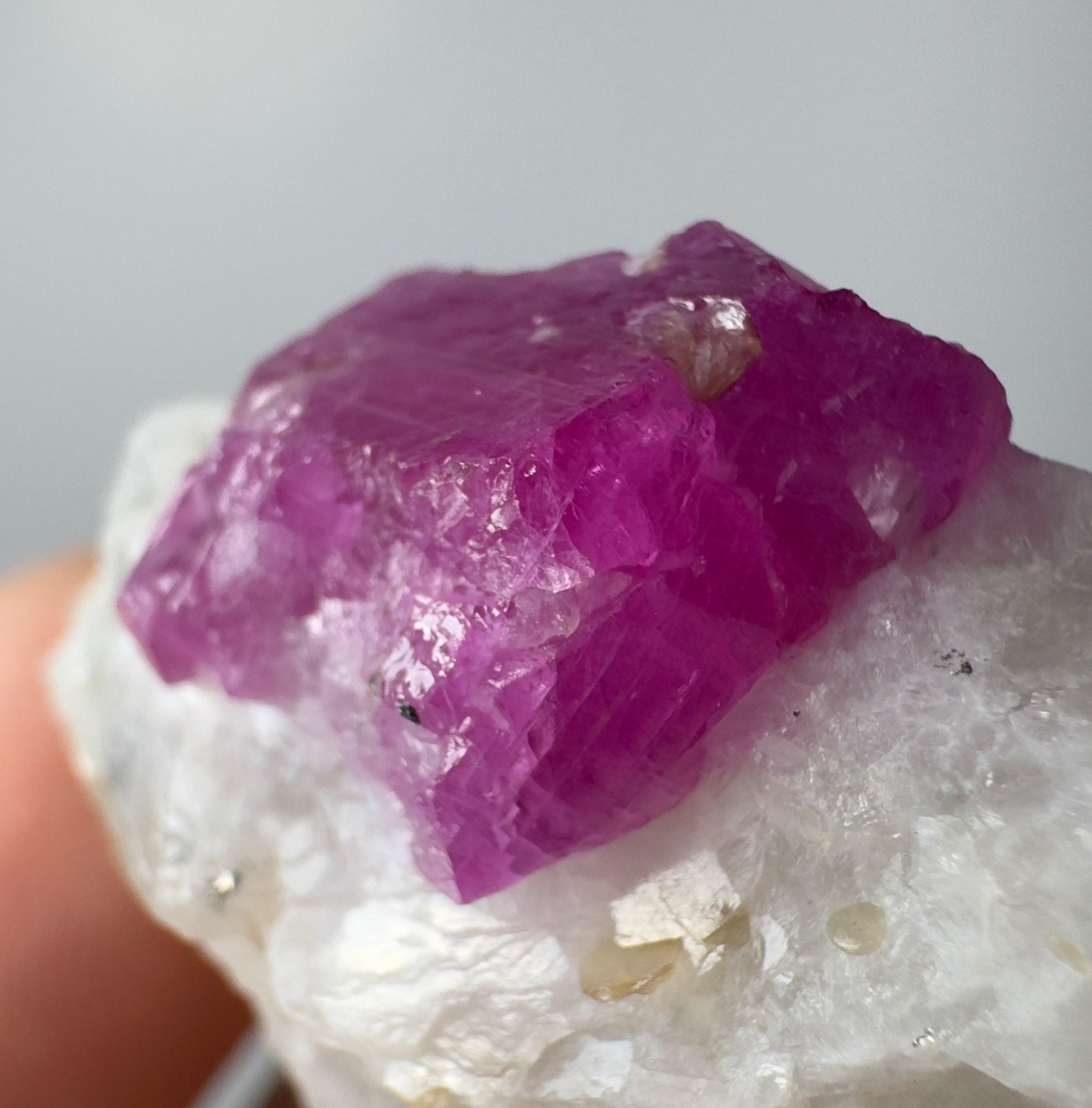 112 Ct Natural Ruby Crystal On Matrix From Jegdalak Afghanistan