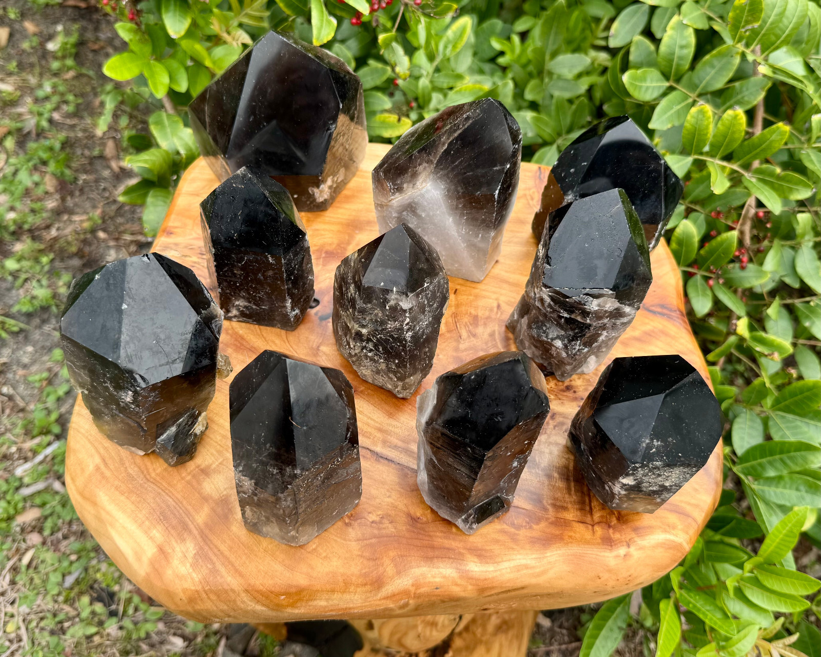 LARGE Smokey Quartz Crystal Point with Cut Base – Smoky Quartz Crystal Points
