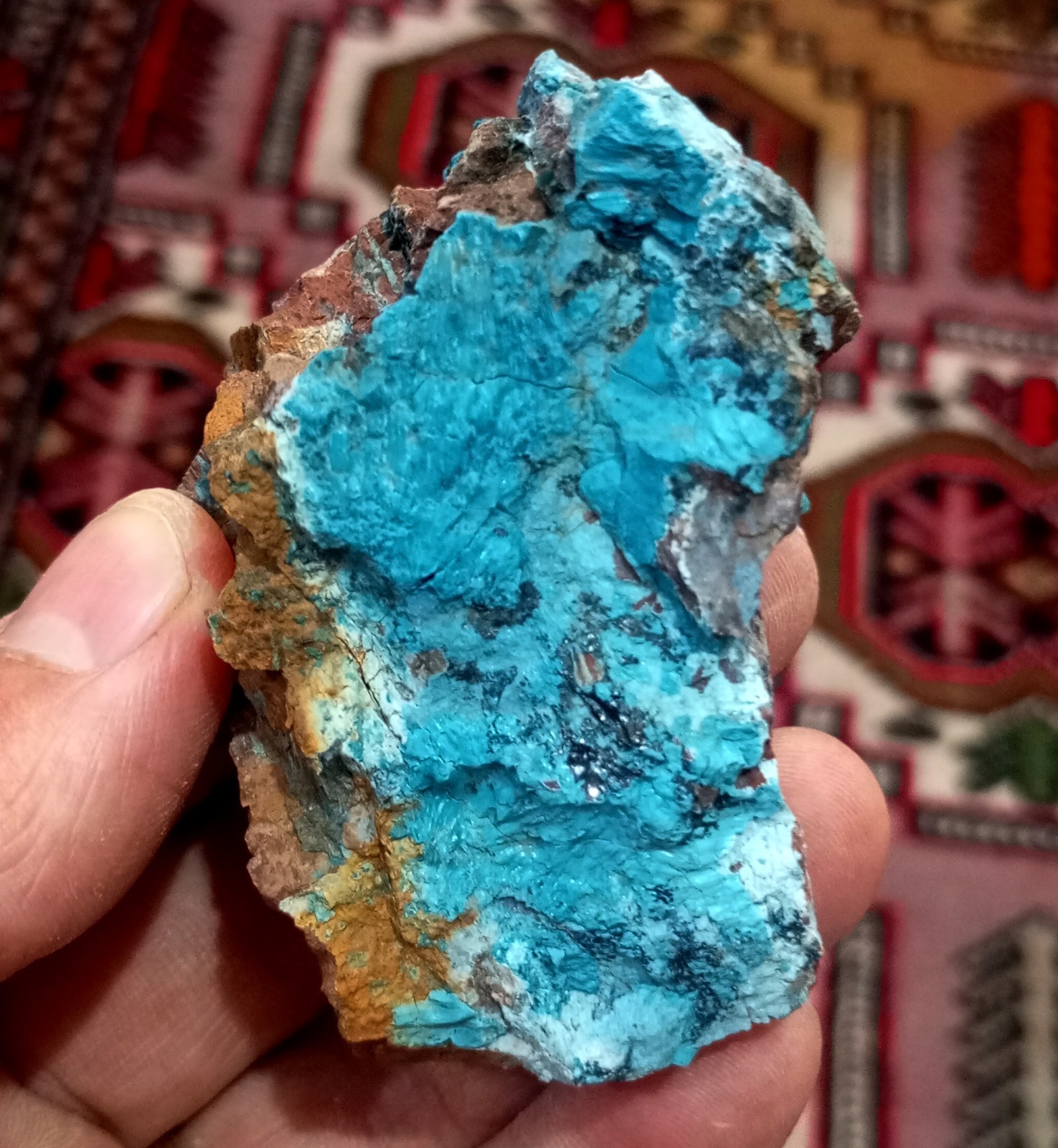 Gorgeous Colors Blue Laterite Cobalt Ore