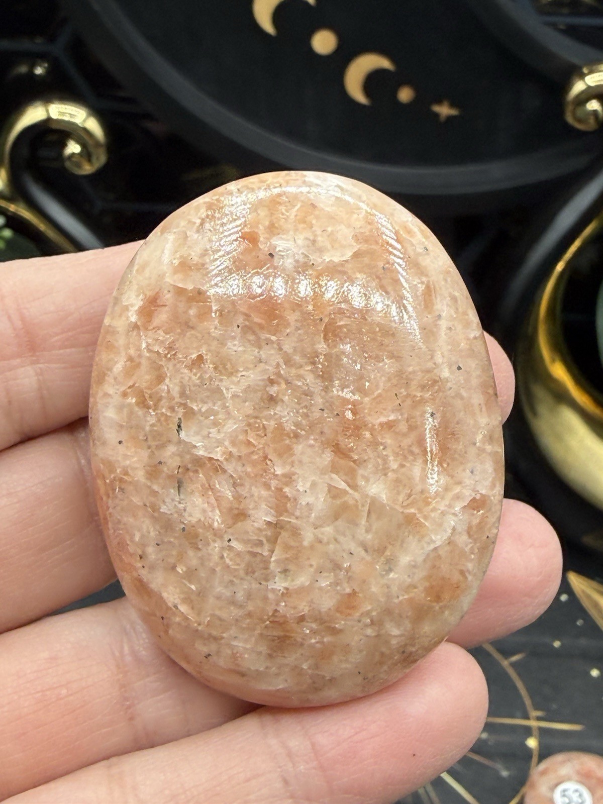 Natural Sunstone Palms Stones You choose. Free shipping