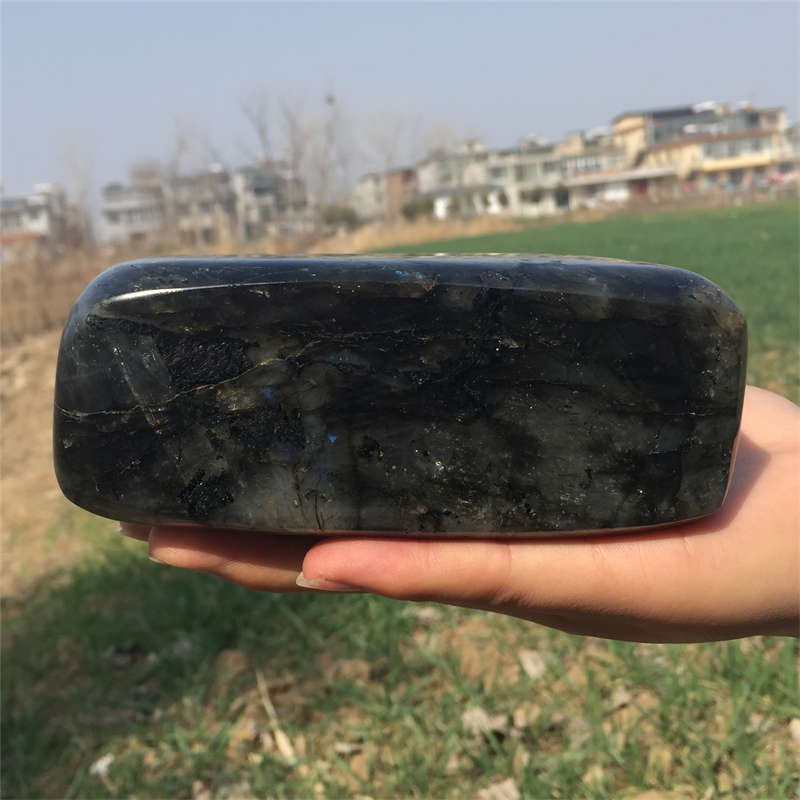 2.02kg Natural Labradorite Quartz Crystal Spectrolite Mineral Reiki healing