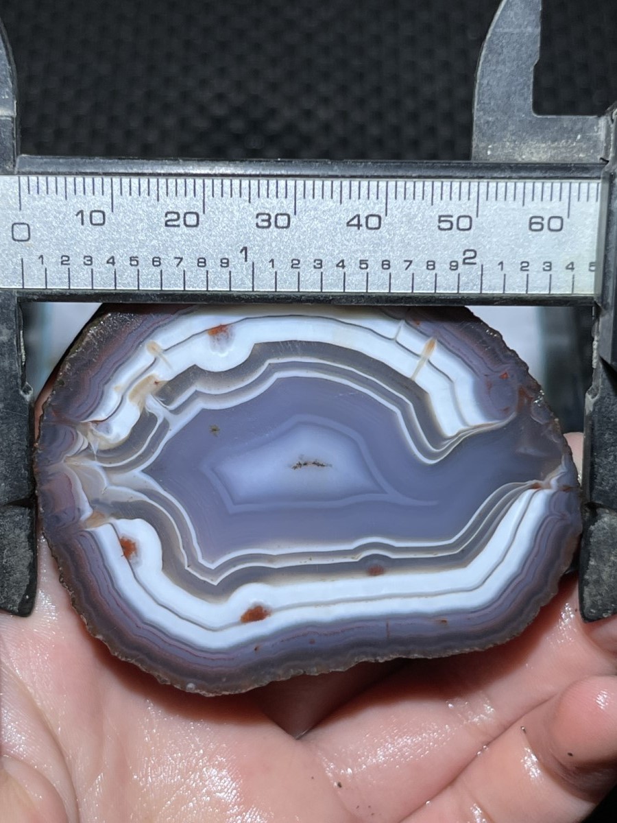 1pair China Agate Crystal Geodes Slices Natural Warring States Red 302g 7