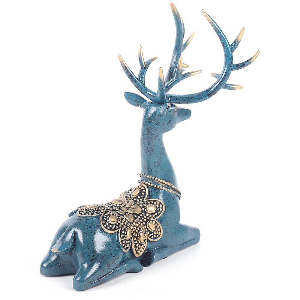 A Pair of Sika Deer Statues, Modern Sika Deer Figurines, Sika Deer Ornaments