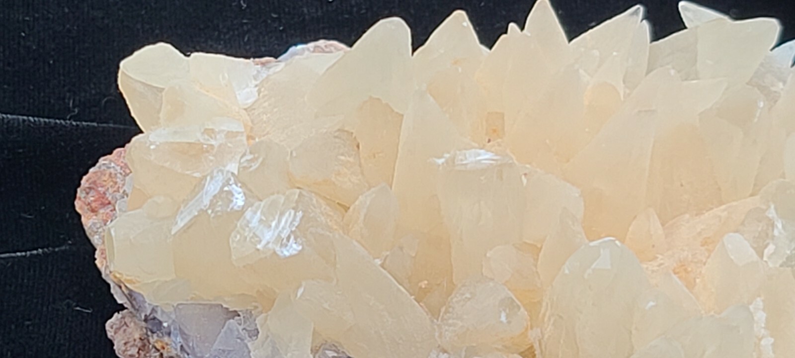 PAKISTAN : FLOURITE, CALCITE w/ APOPHOLITE GROWING ON AND AROUND CABINET PIECE