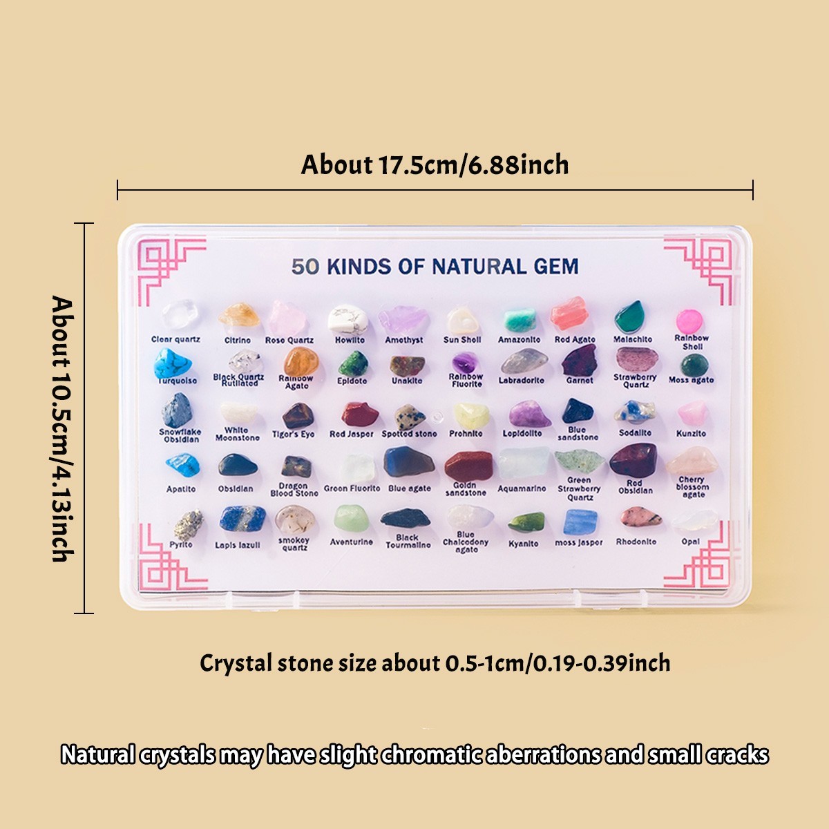 50 Kinds of Natural Crystal natural mineral specimen box random 1pc