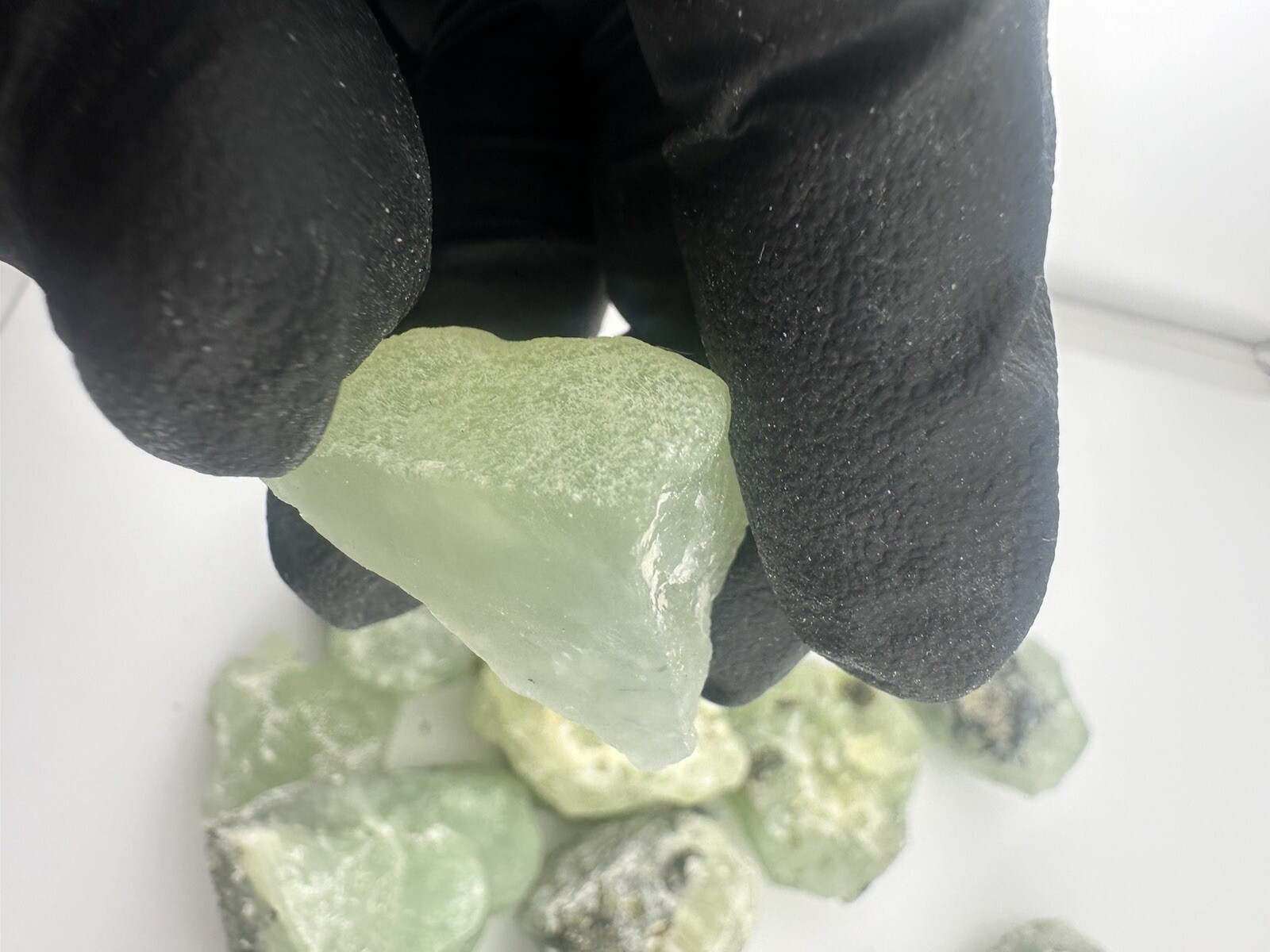 1 8 lb Prehnite with Epidote Inclusions from Mali Jewelry Making Gemstones