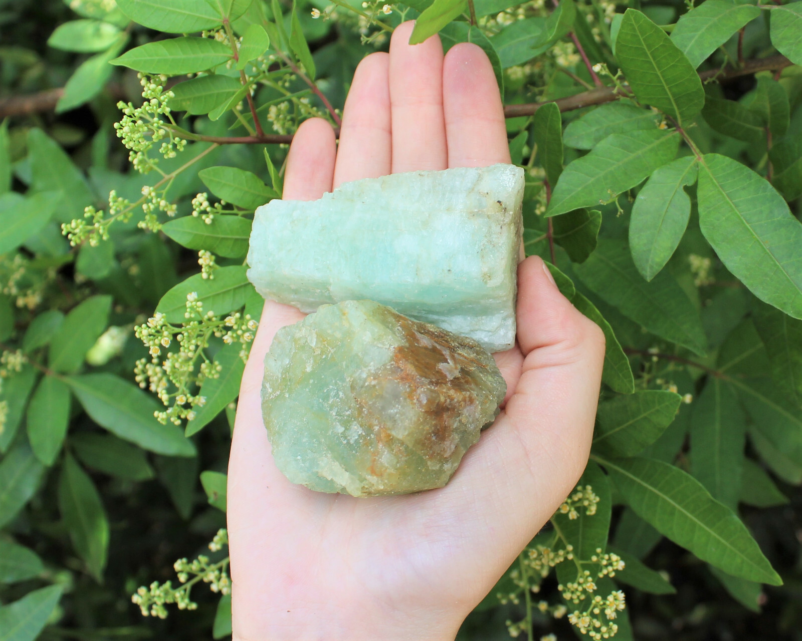 LARGE Rough Aquamarine Natural Chunk, 2″ – 3″ (Raw Aquamarine, JUMBO)