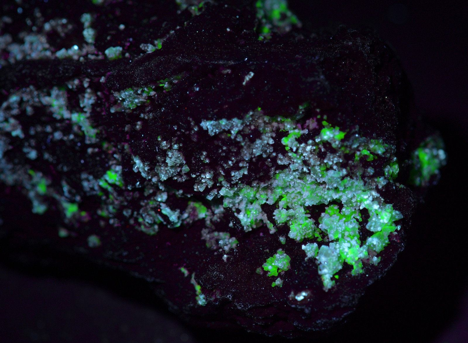 Fluorescent Adamite, Smithsonite on Limonite. Ojuela Mine, Mexico. 163 grams.
