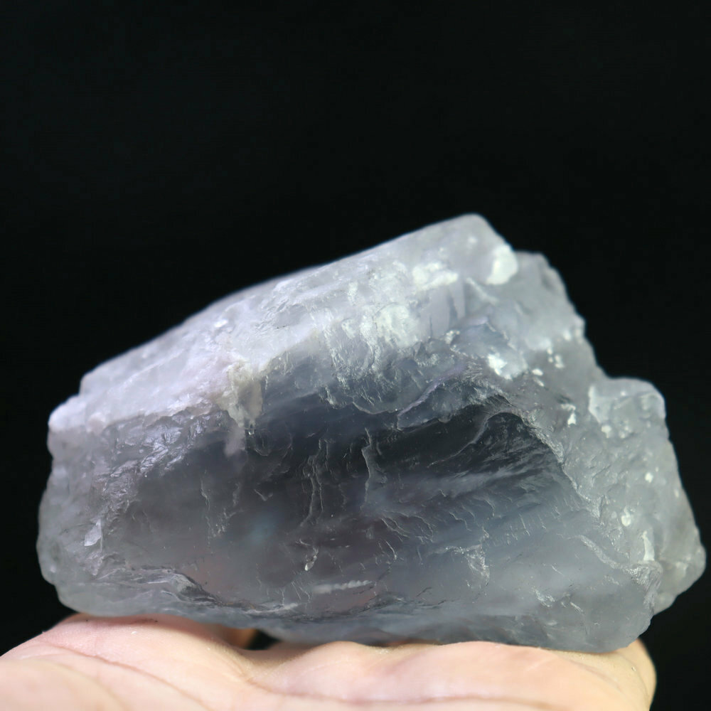 341g Natural Not Polished Original Purple Fluorite Crystal Mineral Specimen