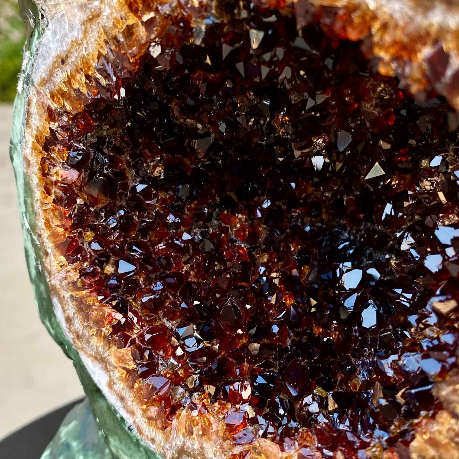 9.72LB Natural citrine cave citrine cluster dinosaur specimen Reiki
