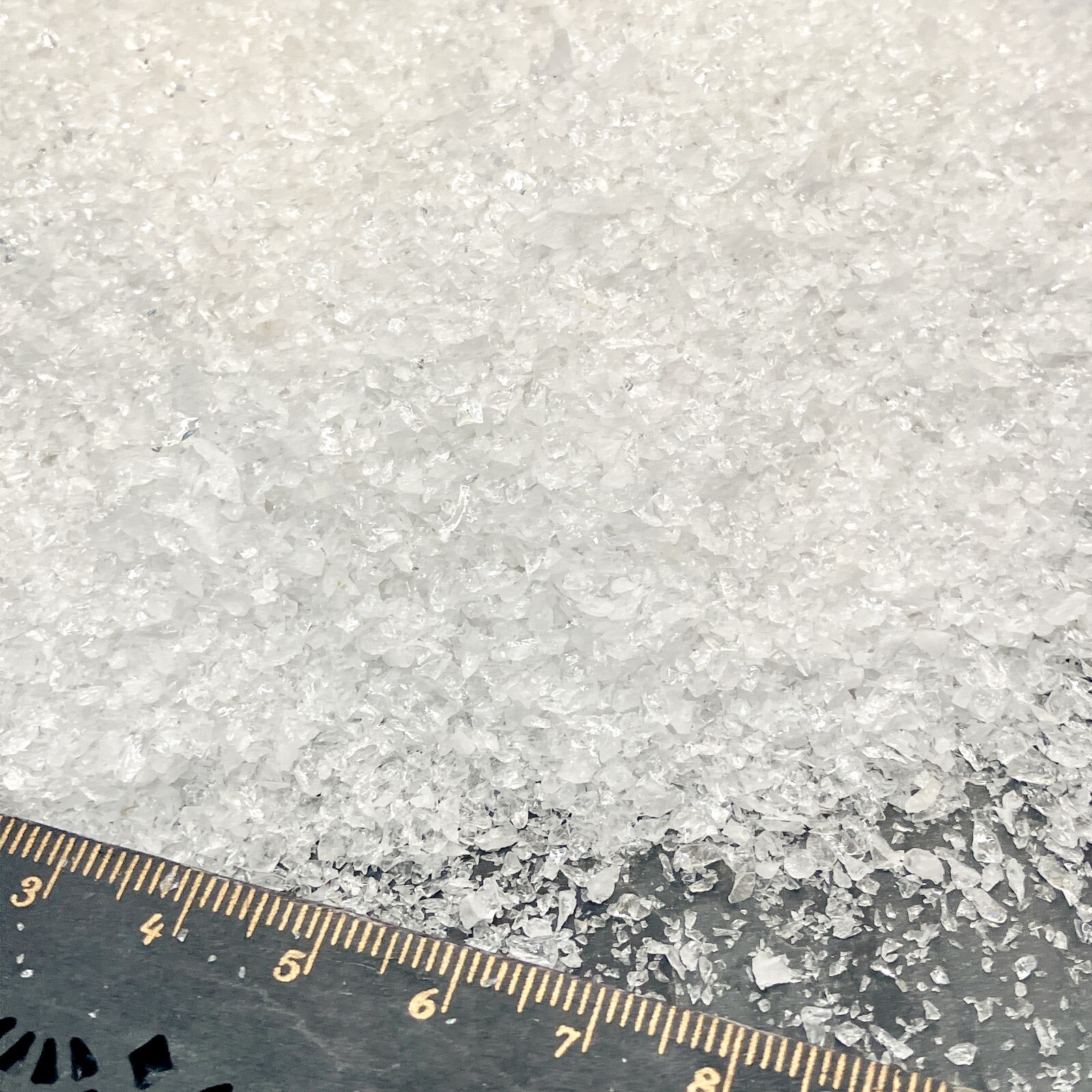 Crushed Clear Morganite (Beryl) Sand from Brazil, 0.25mm-2mm for Crystal Art
