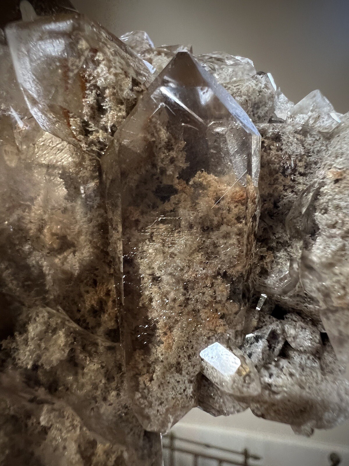 Lodolite Quartz Crystal Inclusion Quartz Natural Smoky Quartz Garden Quartz Braz