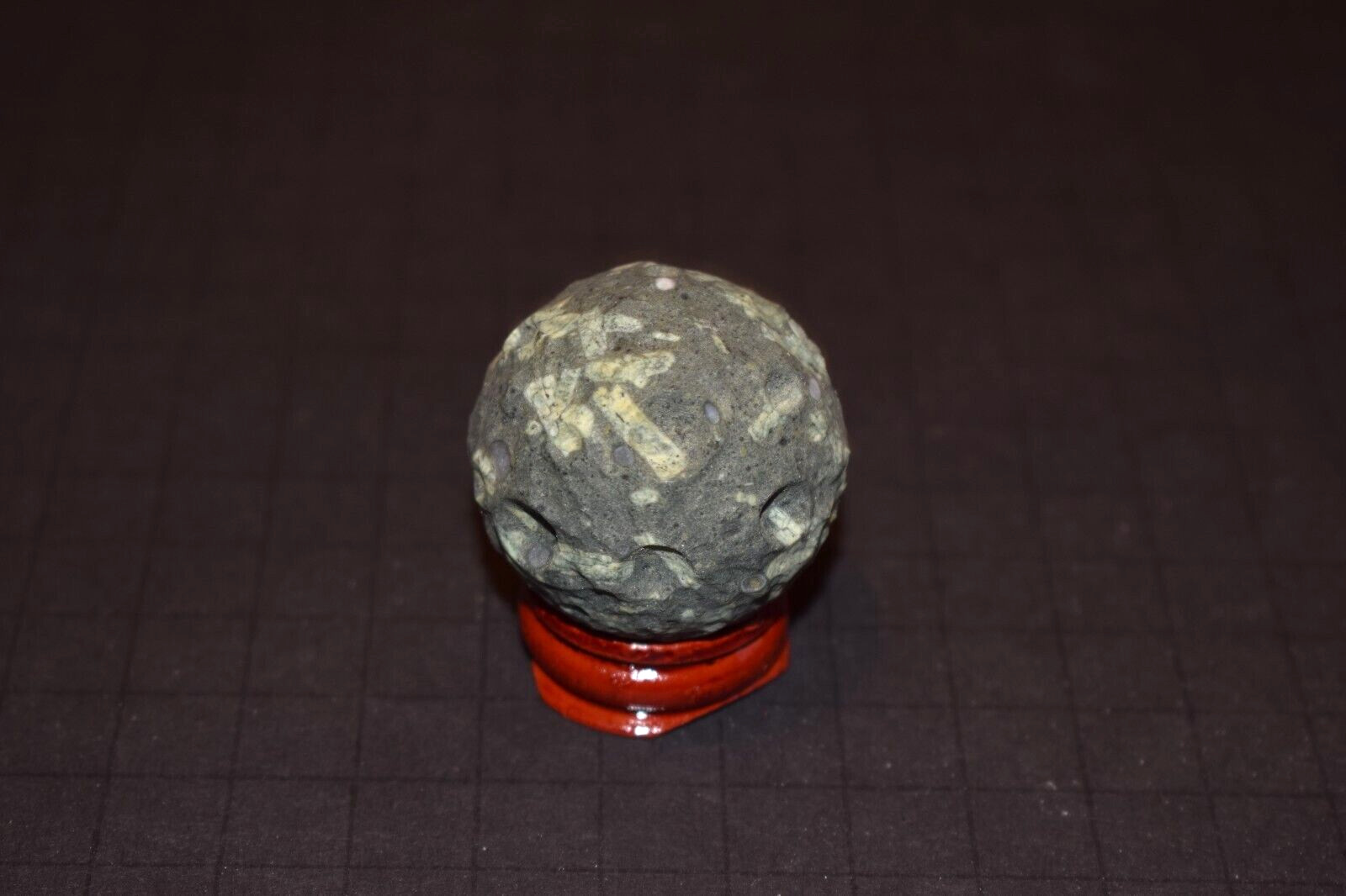 Unique Moon Ruff Creator Texture Clay or Stone Toy Marble Bolder Size 1.578″