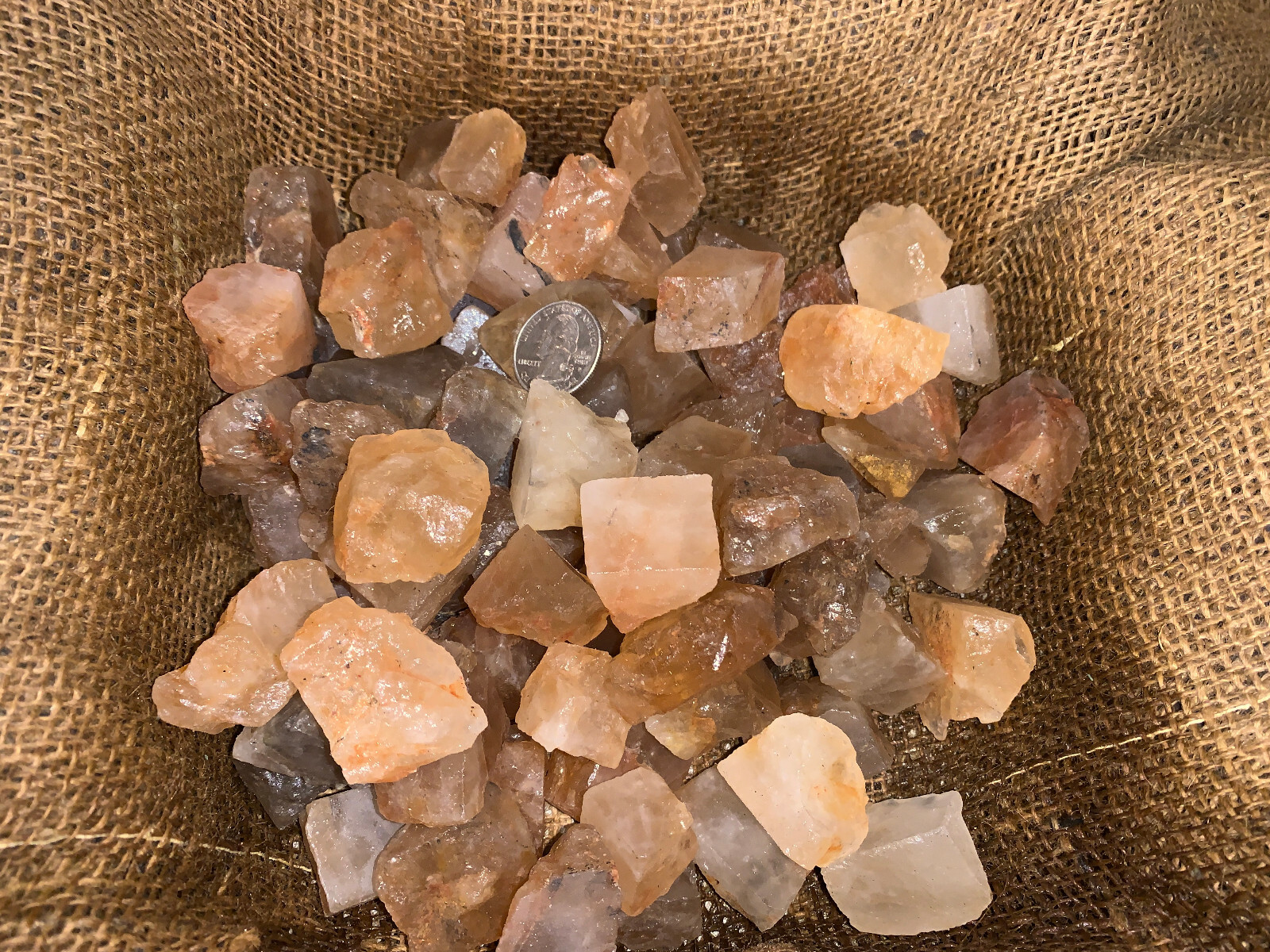 2000 Carat Lots of Citrine Topaz Rough – Plus a FREE Faceted Gemstone