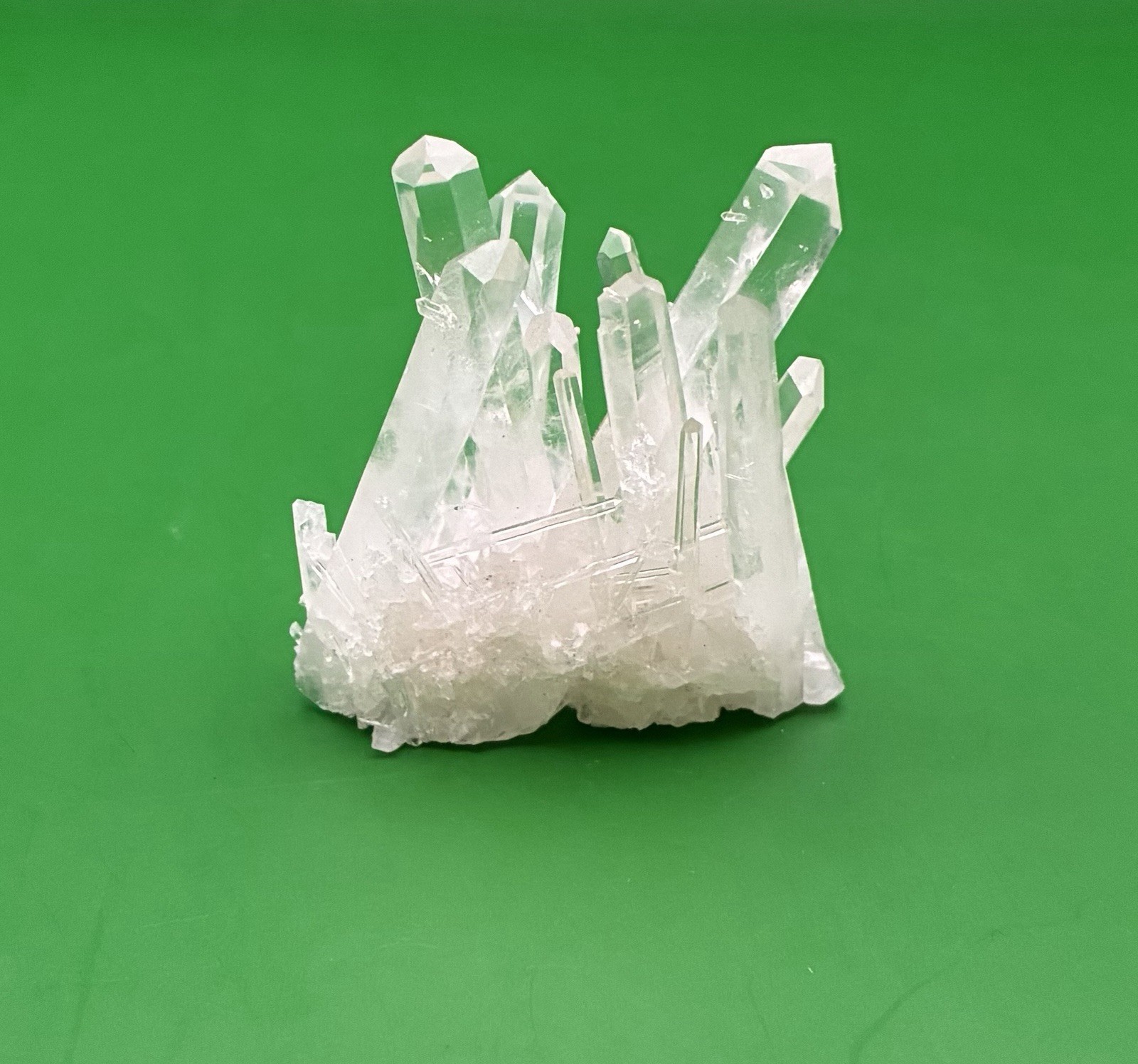 Clear Quartz Crystal Fine Needle Points 2.25″ x 2.5″ x 2.25″ Tall Magical