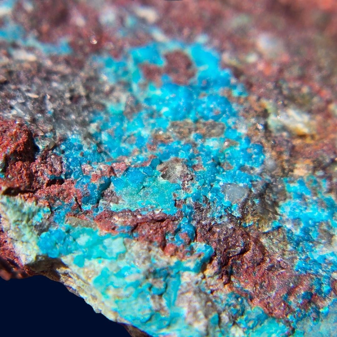 Blue Basin Mine Chrysocolla Copper Ore 302g Nevada Quartz Display Specimen