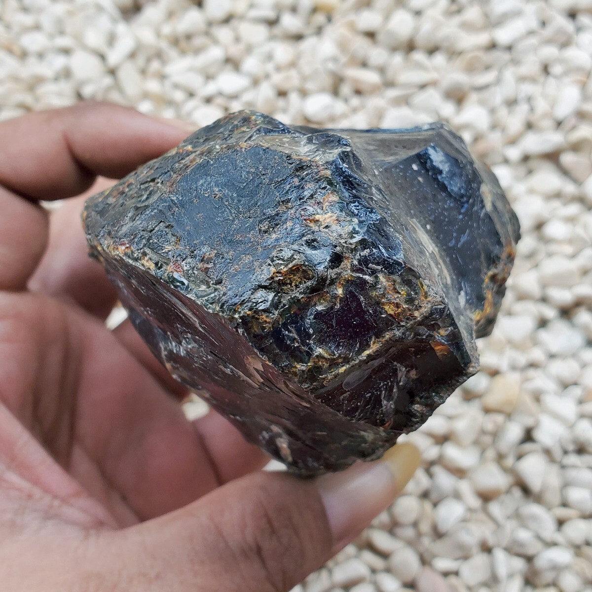 291 Grams Sumatran Blue Amber Rough #64