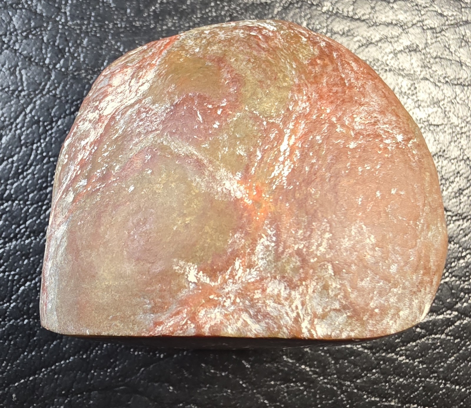 2 Kentucky Agate Display Specimens-Yellow/orange and Maroon Polished Face # S-62
