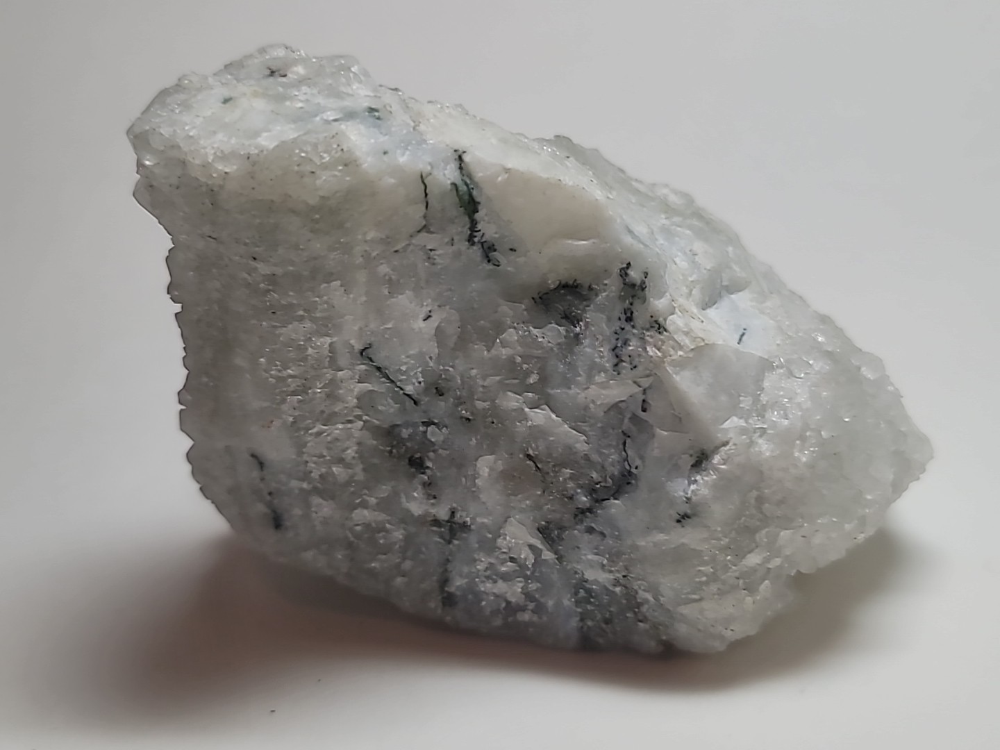 Quartz Druzy Crystal on Moonstone Raw Natural Mineral 3.75″ x 2.5″ x 1.75″