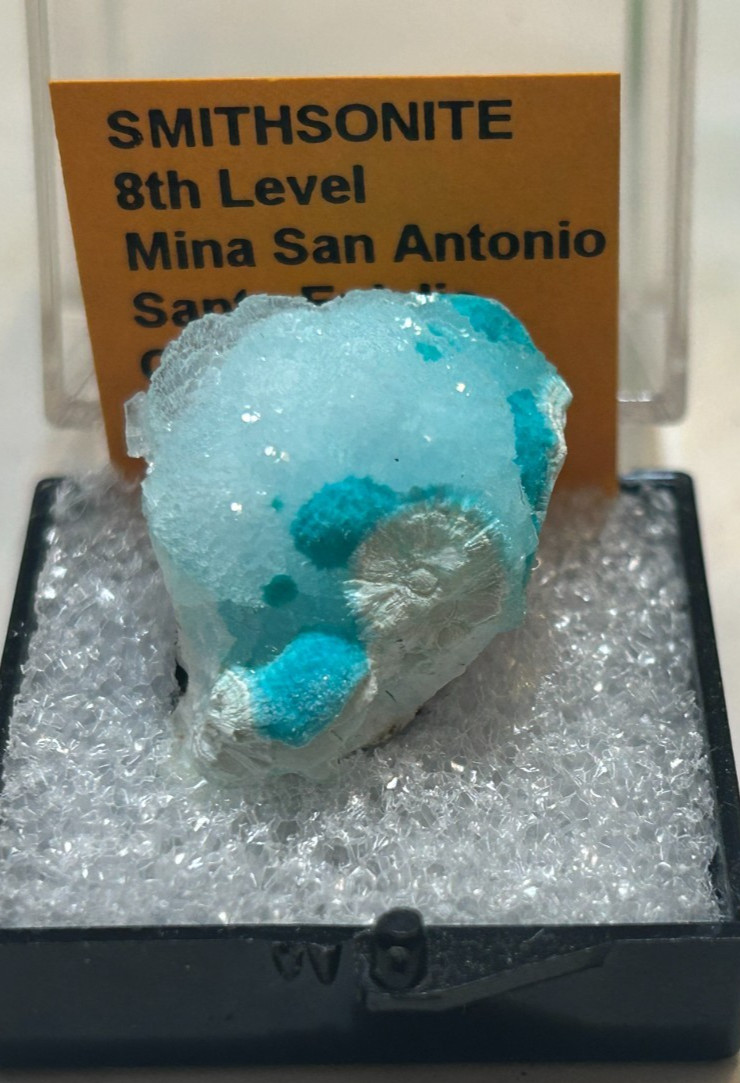 Smithsonite Thumbnail 8th Level Mina San Antonio Santa Eulalia Mexico