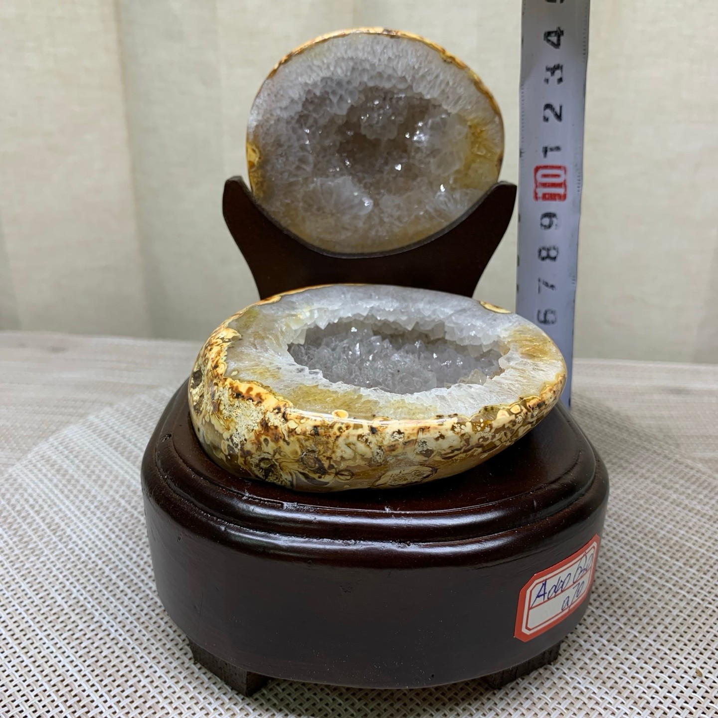 1.5LB Natural amethyst Agate Treasure Basin Quartz Geode cluster Healing decor