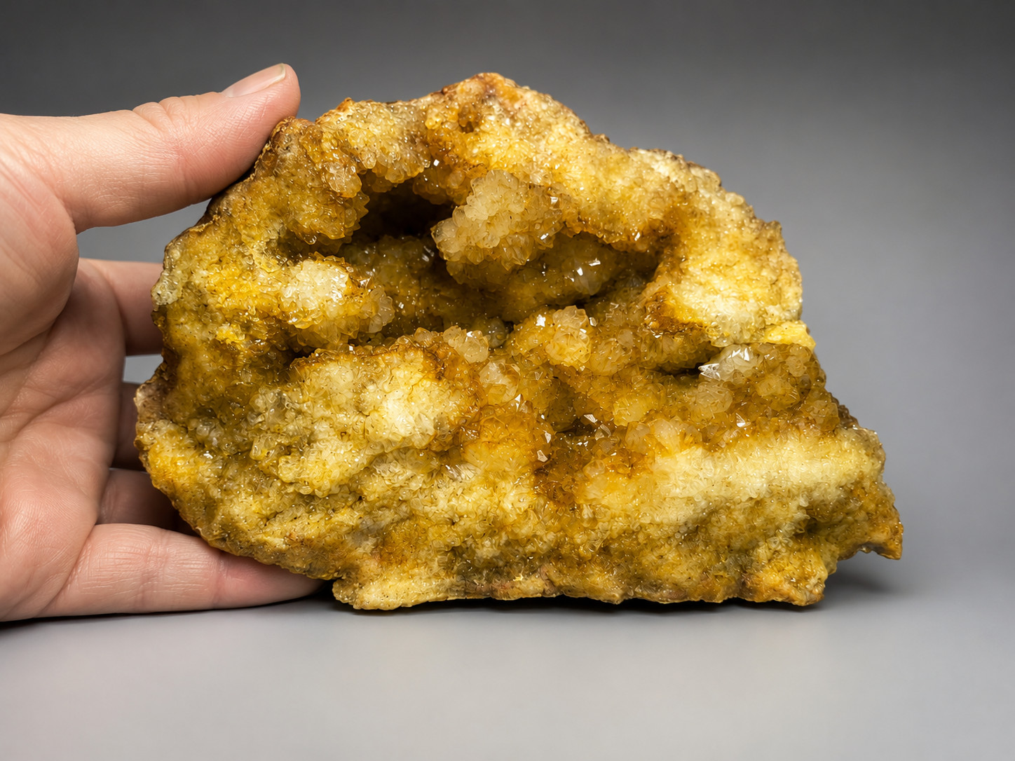 3 lb 4.5 oz Natural Kentucky Geode Crystal Lined Open Druzy Quartz Display Ky