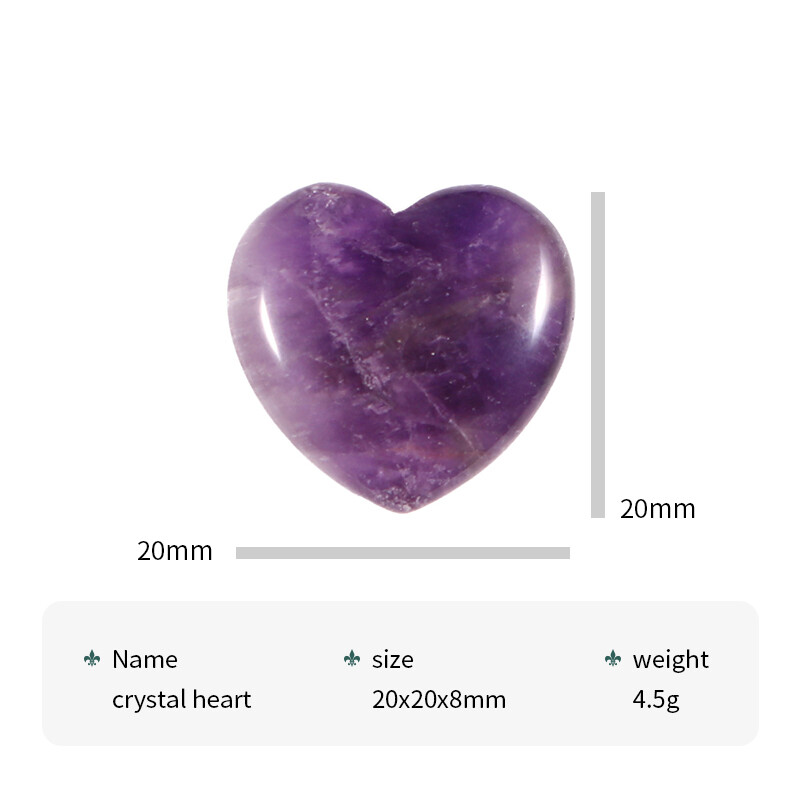 30Pcs 20x8mm Natural Heart Stone Quartz Bead No Hole Reiki Healing Chakra Craft