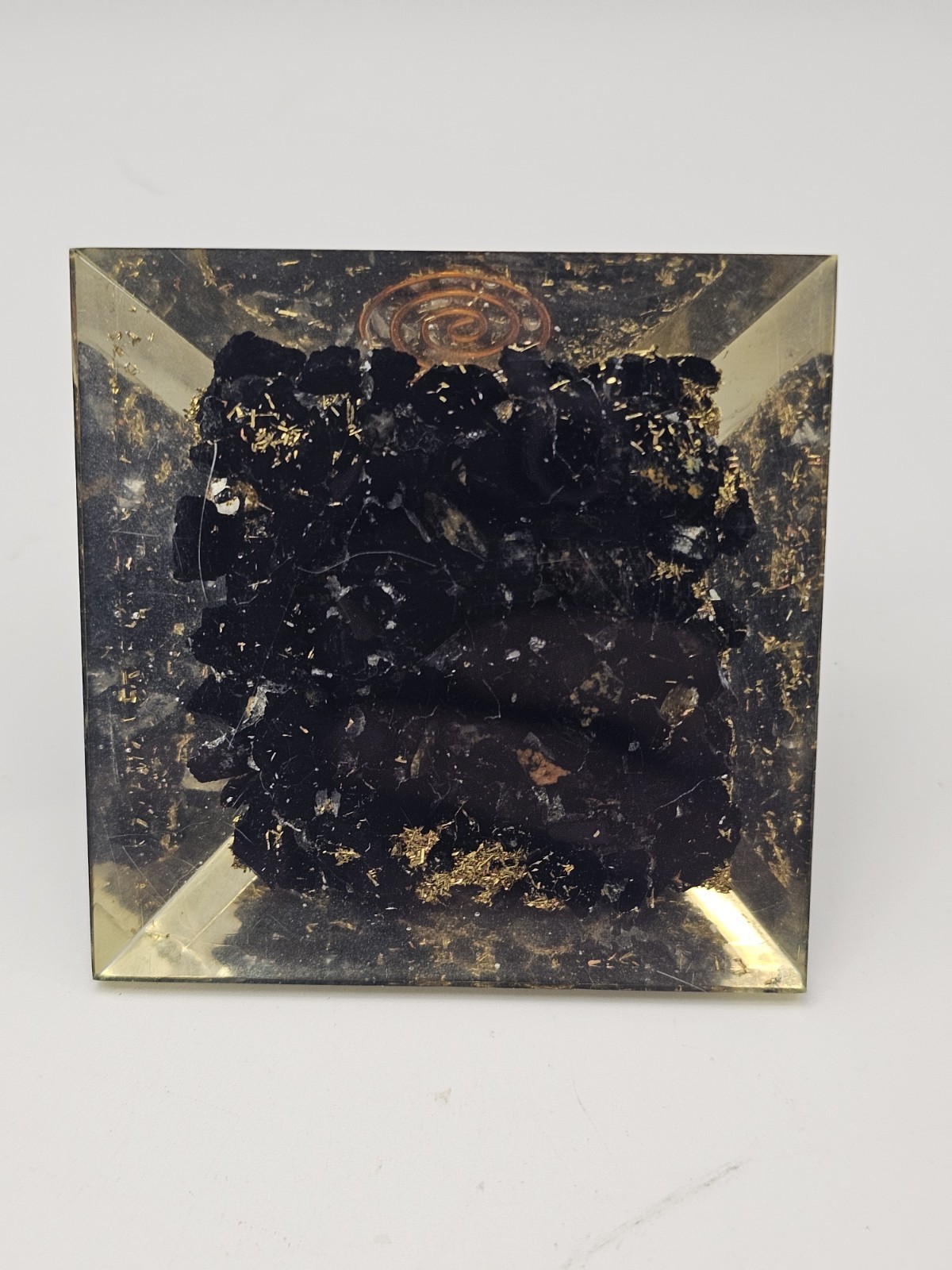 2.5″ Black Shungite Orgonite Orgone Pyramid Energy Reiki Charged Generator