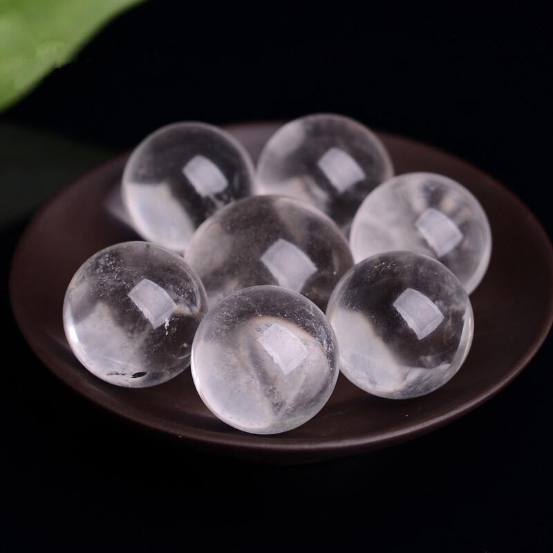 40mm Natural Clear Quartz Crystal Sphere Stone Chakra Healing Energy Ball + Base