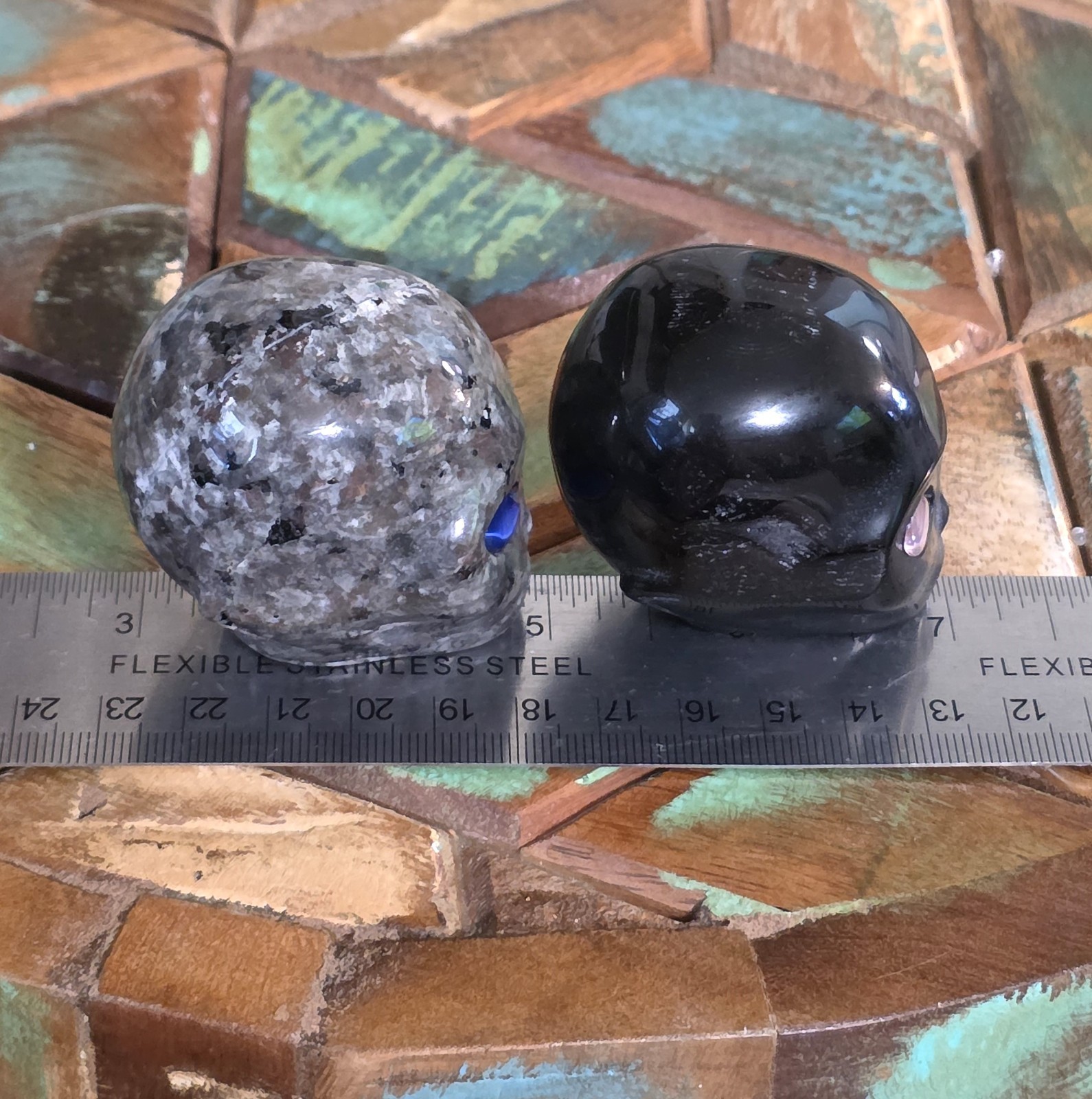 Black Obsidian Alien Head Carving- WYSIWYG
