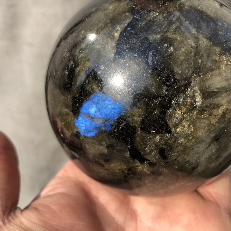 1kg Natural labradorite crystal Ball Quartz Crystal Sphere Reiki