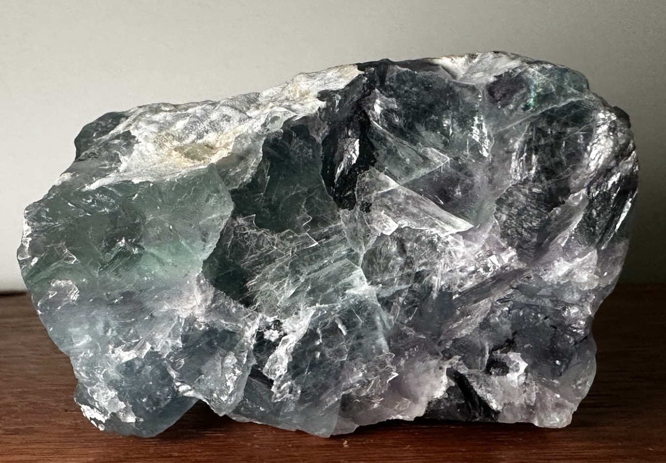 Green Fluorite Crystal 748 Grams 3x3x2.5 Approx