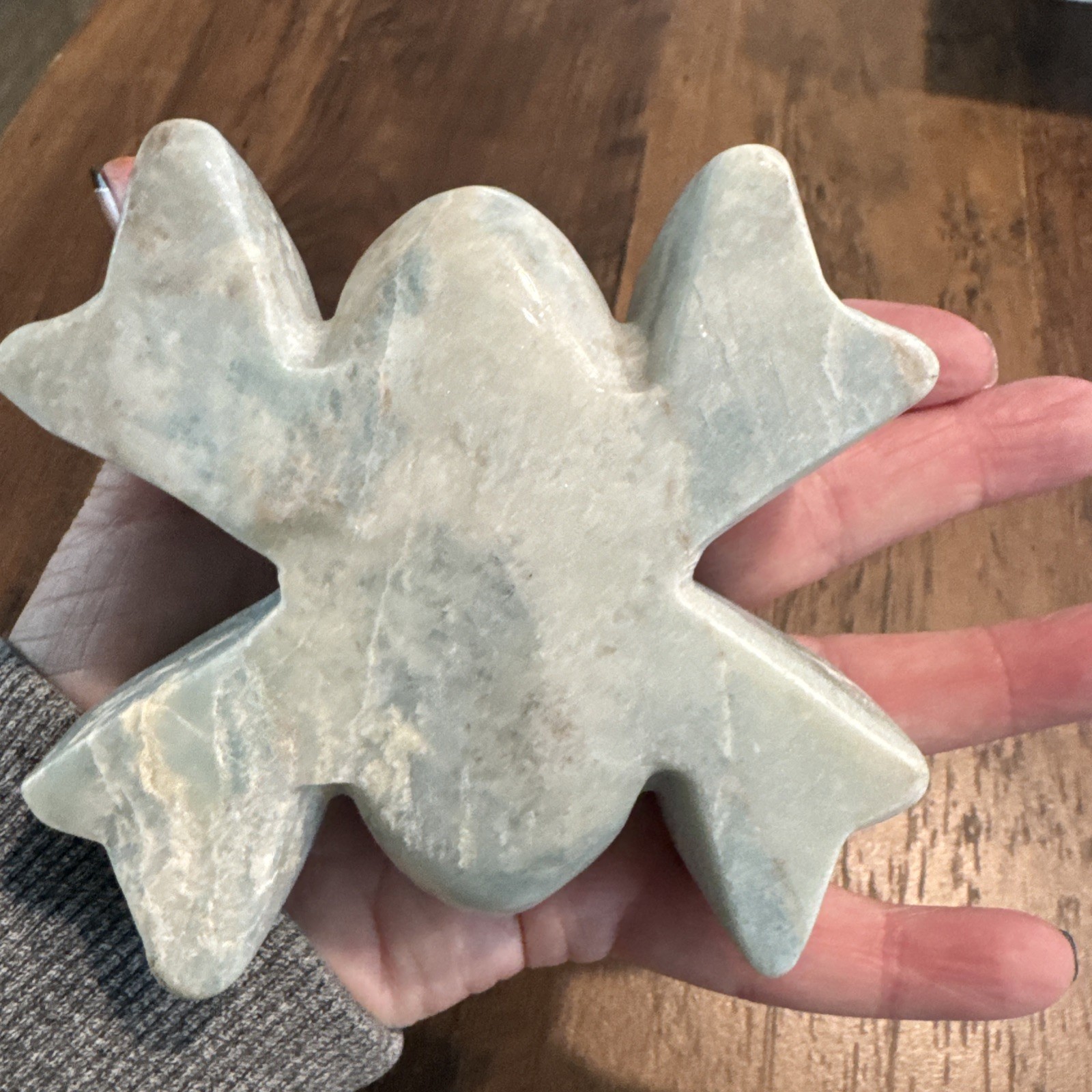 Carribean Calcite Crystal Spider Carving 1Lb 4”