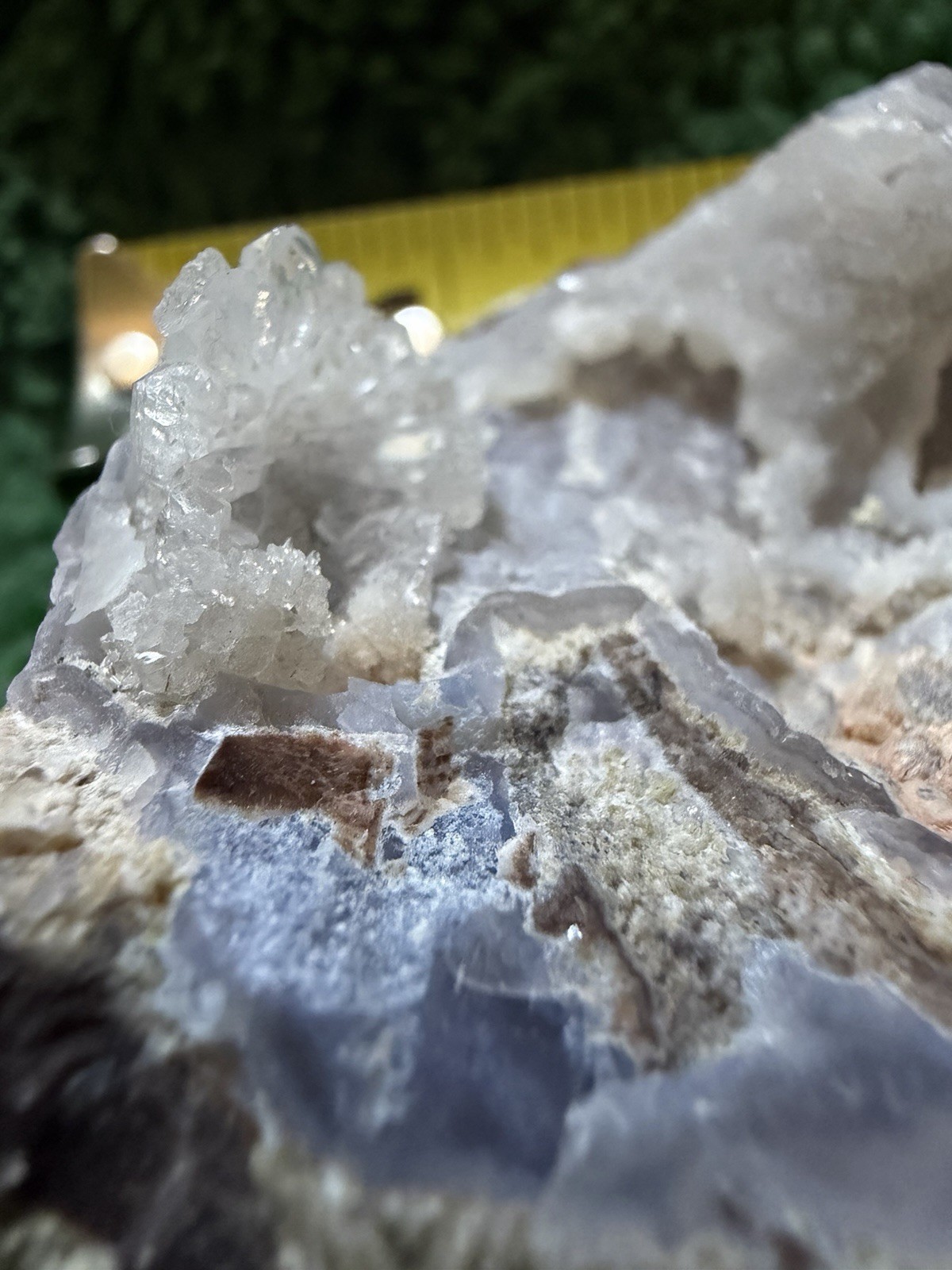 Natural Utah Chalcedony Geode Druzy Quartz Crystal 3” Display Specimen