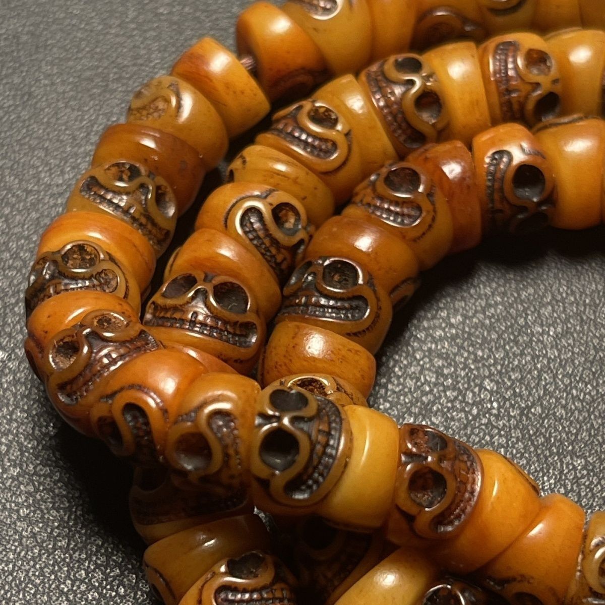 Tibetan Yak Bone 108 Prayer Mala Bead Buddhism for Meditation Necklace Feng Shui