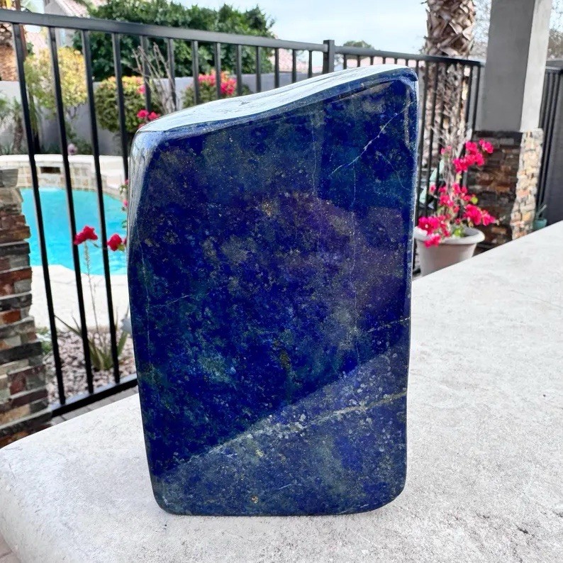 Lapis Lazuli Stone 5.6” 3lb Freeform Polished Mineral – Afghanistan