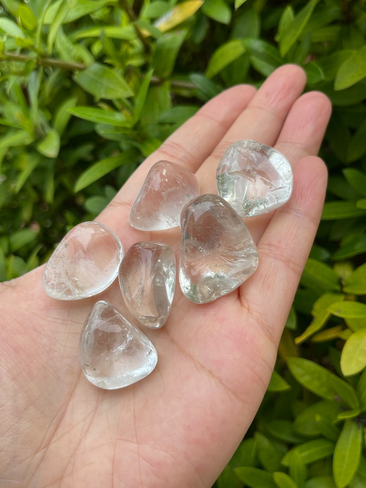 Grade A++ Clear Quartz Tumbled Stones, 0.85″-1.25″ Quartz Crystal, Pick How Many