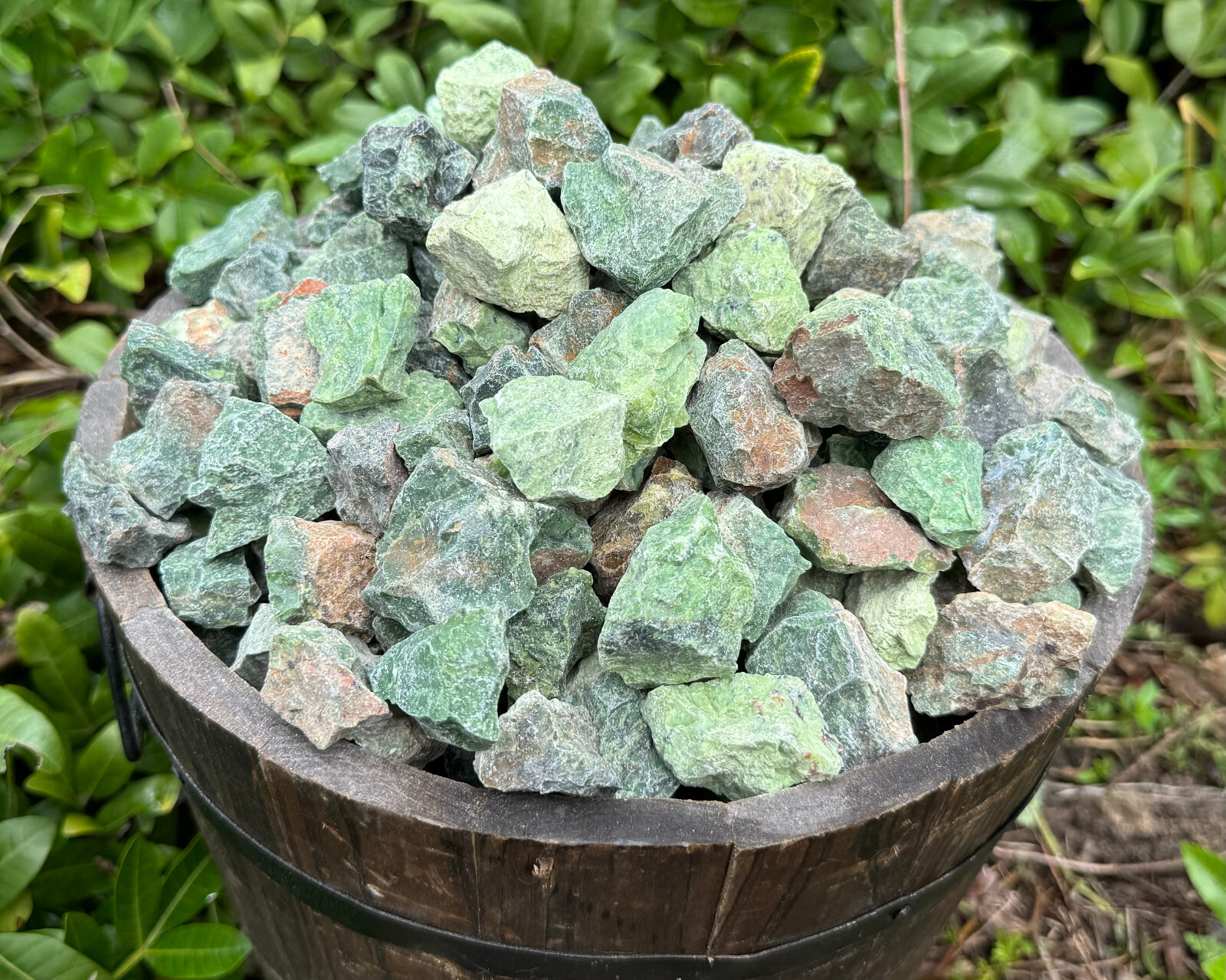 2 lb Bulk Wholesale Lot of Natural Rough Chrysoprase Crystals (Raw Rock Mineral)