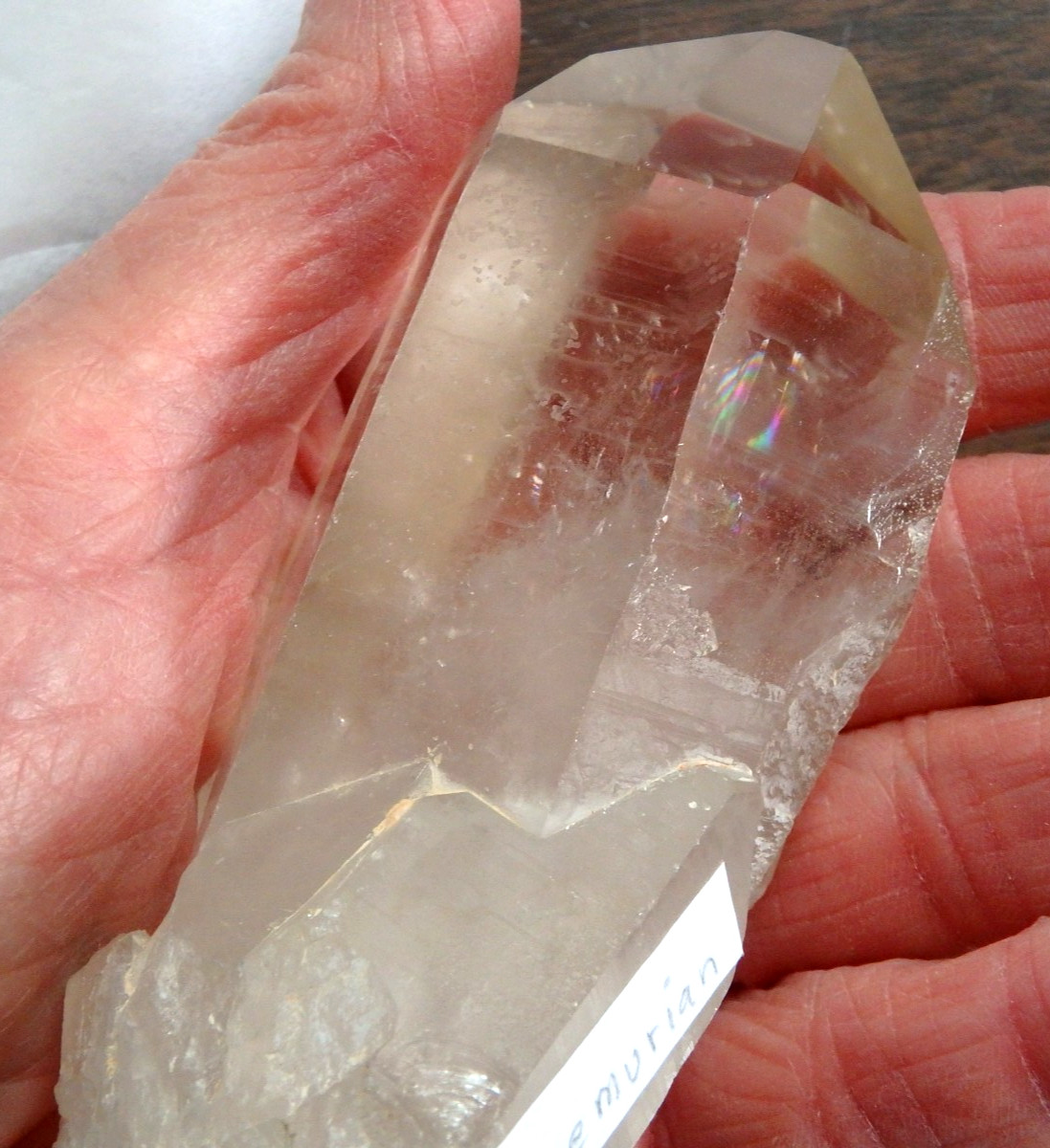Crystal ✨ Beautiful Clear Lemurian Point Natural Record Keepers 167 grams