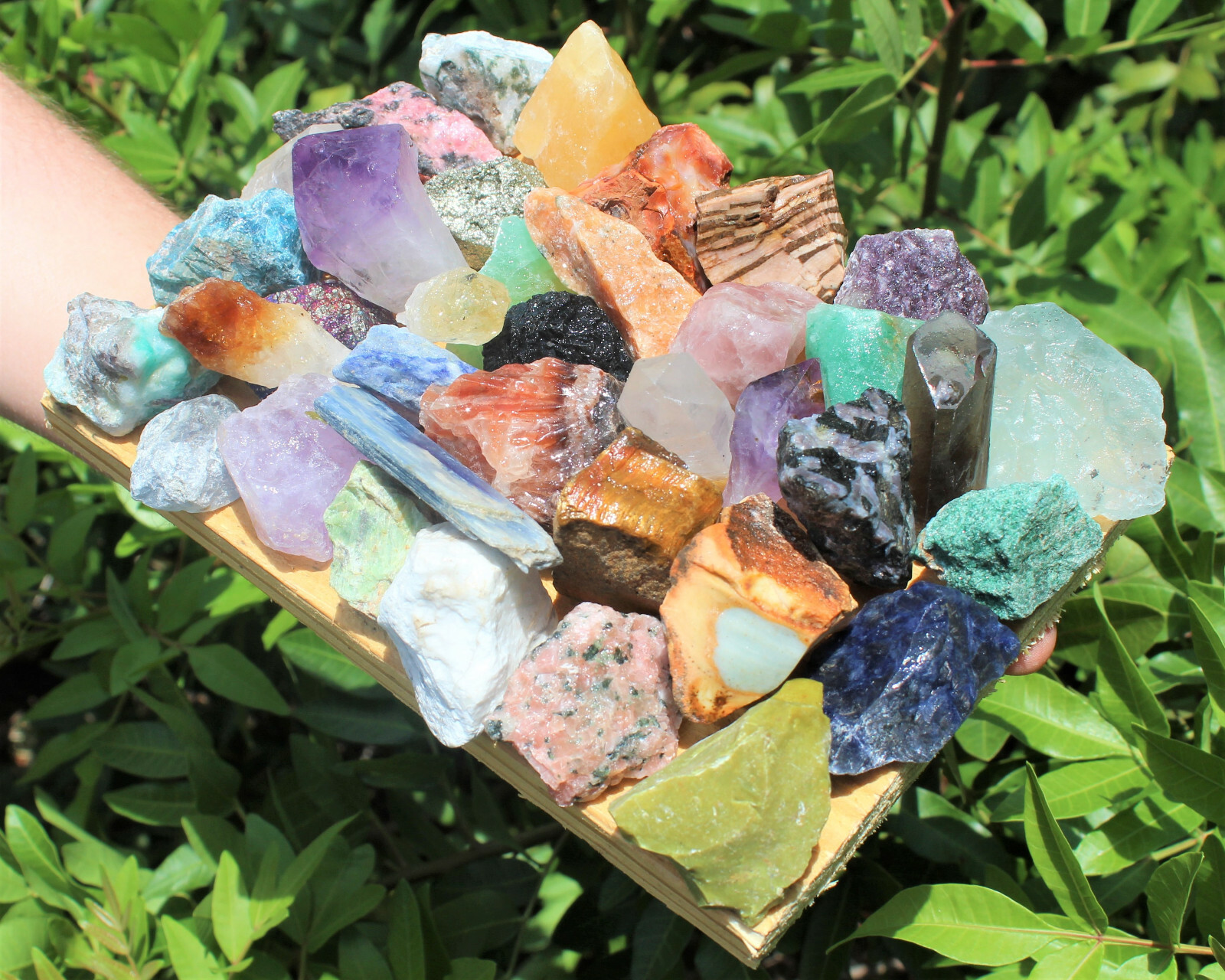 Bulk Mixed Crafters Collection: Gems Crystal Natural Rough Raw HUGE 5 lb Lot