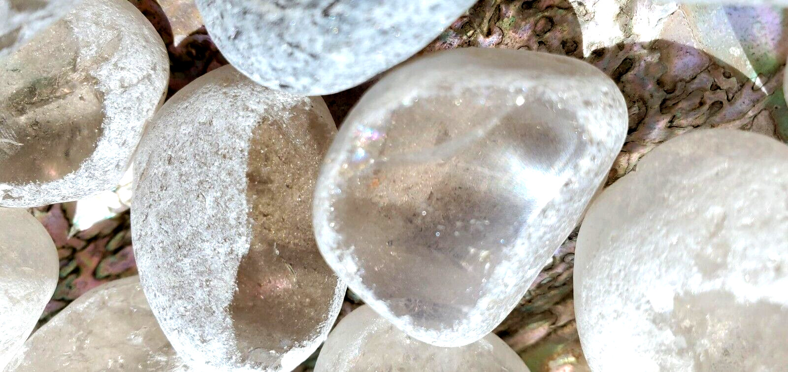 Ema Egg/ Window Quartz/ Seer Stone Tumble from Minas Gerais, Brazil
