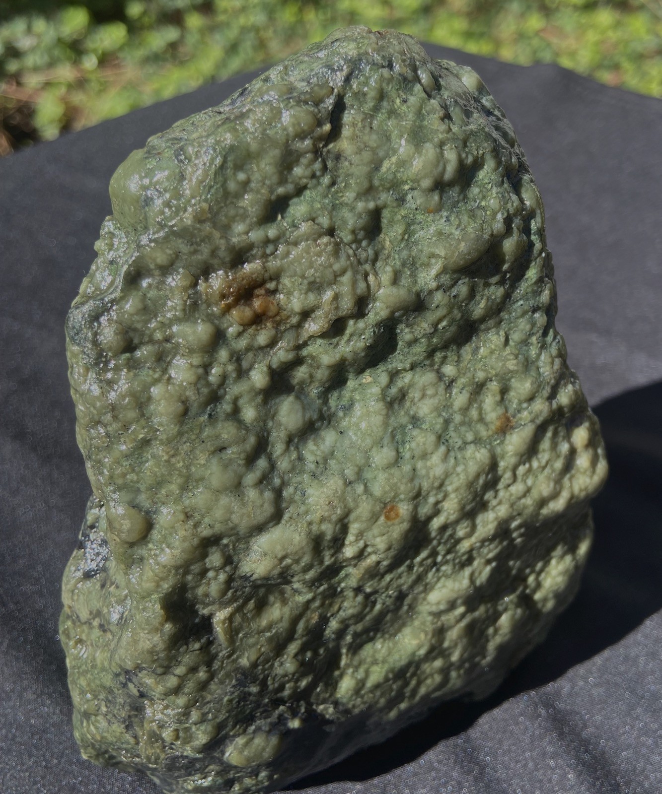 EEL RIVER BOTRYOIDAL JADE LARGE FREE STANDING SPECIMEN 1.39 KG’S or 3.1 LBS